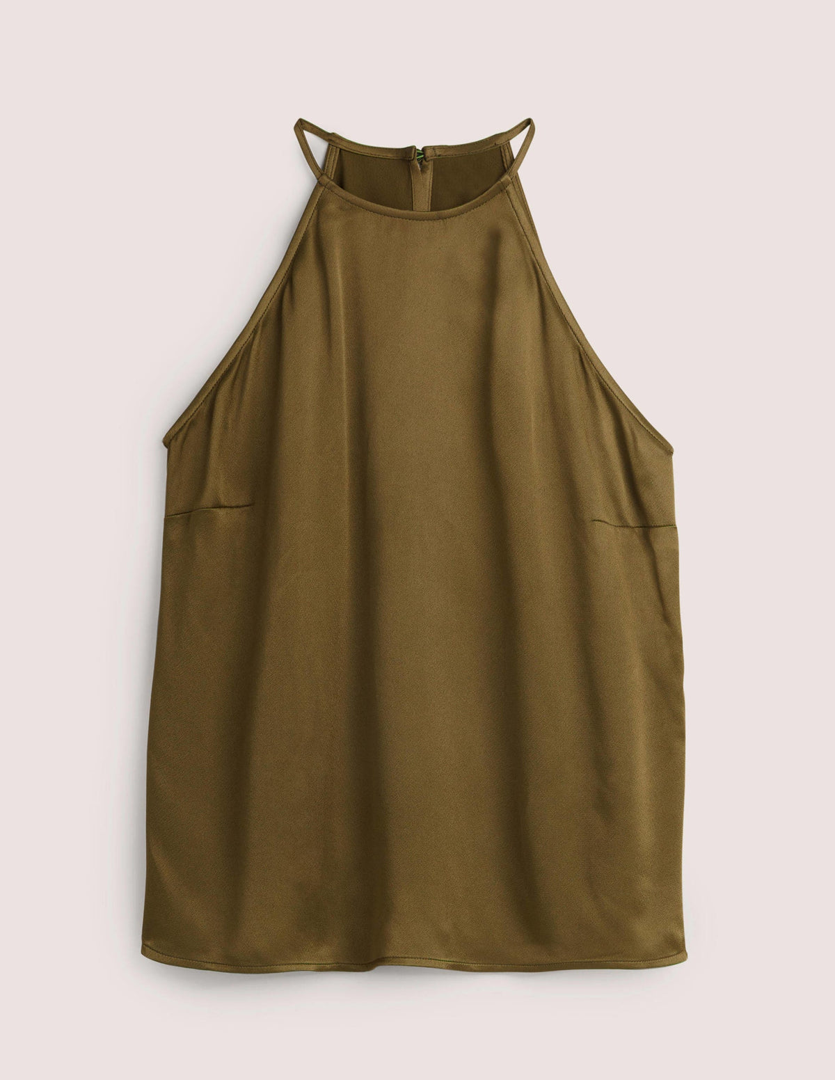 Strappy Halterneck Satin Top-Basil-6