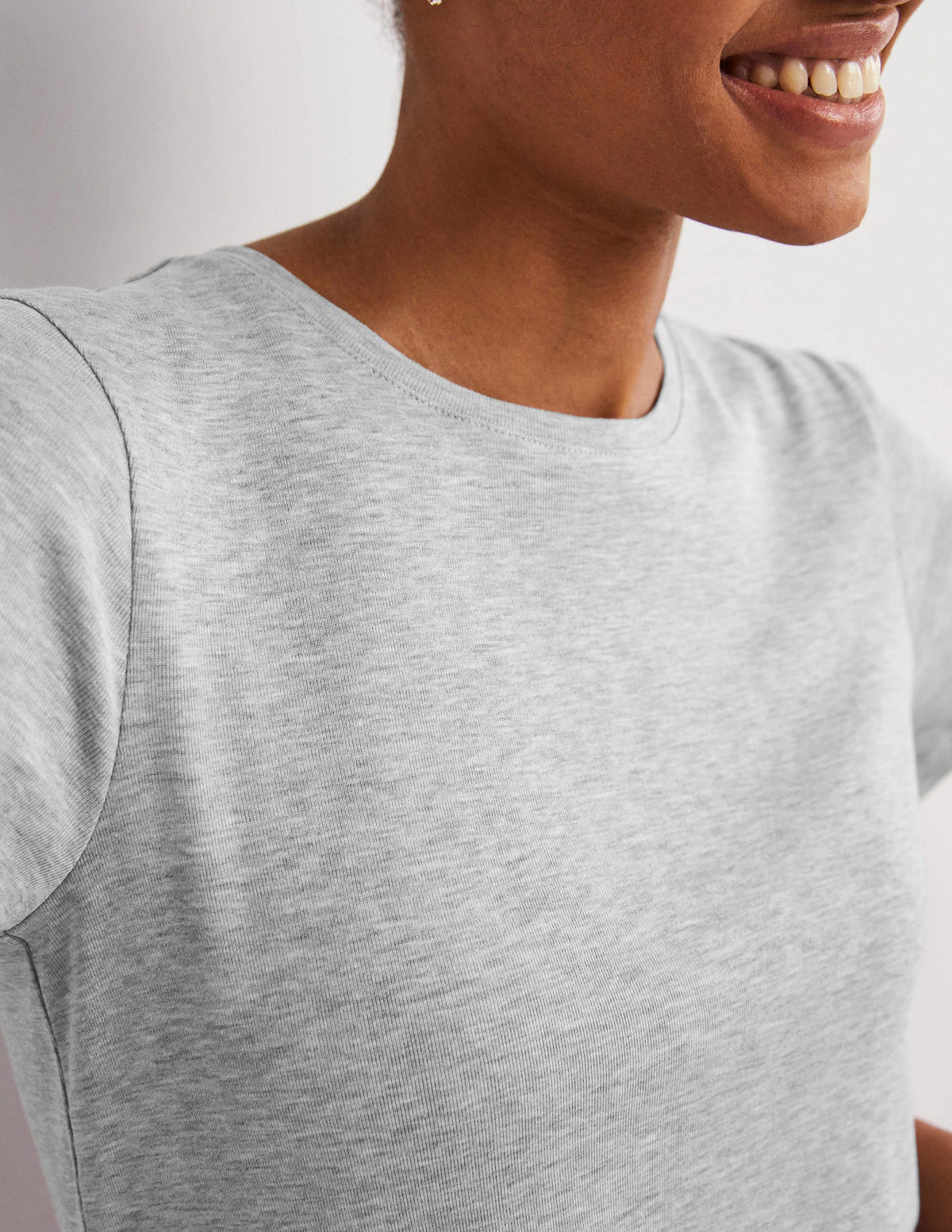 Soft Touch T-Shirt-Grey Marl - Image 2