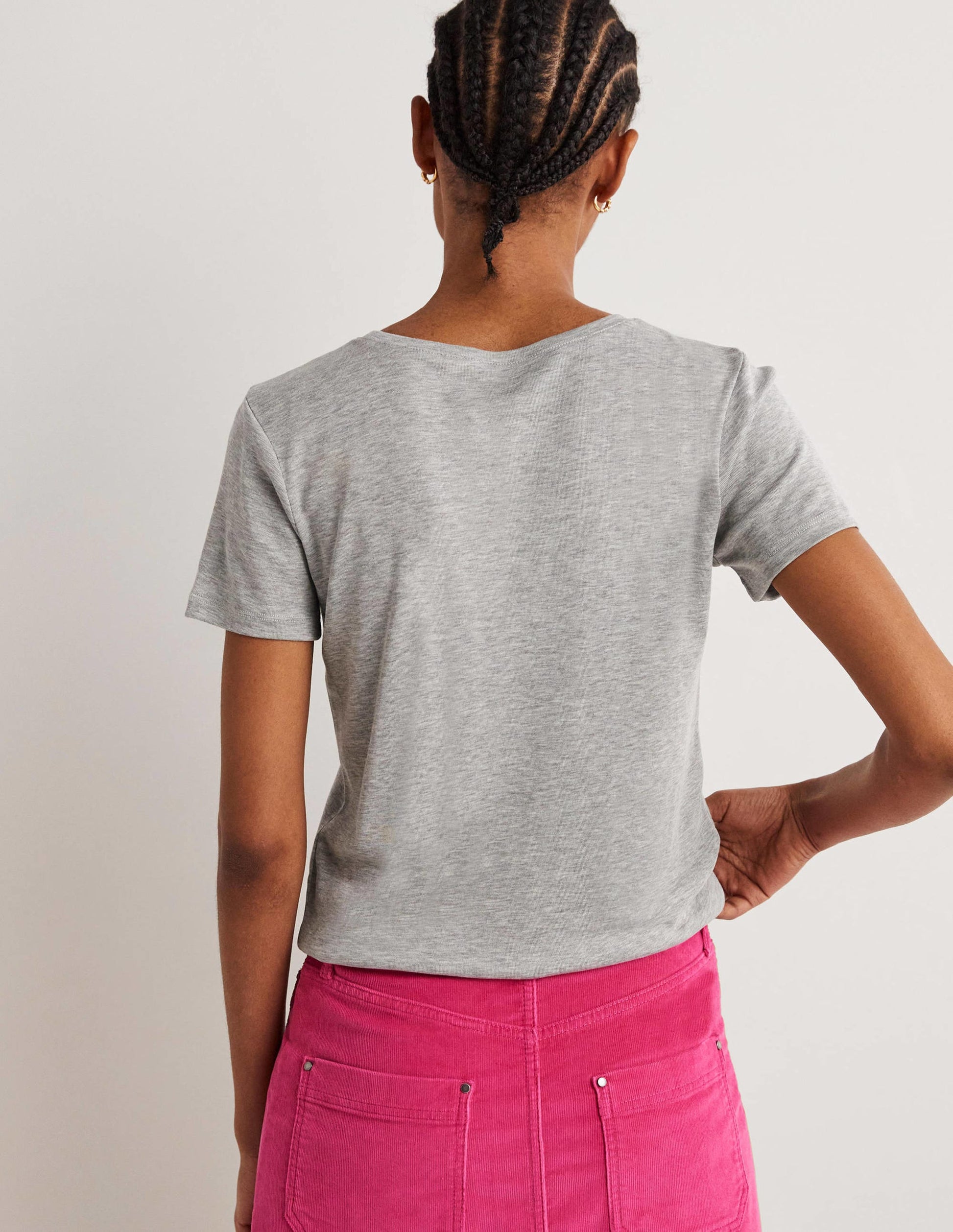 Soft Touch T-Shirt-Grey Marl-3