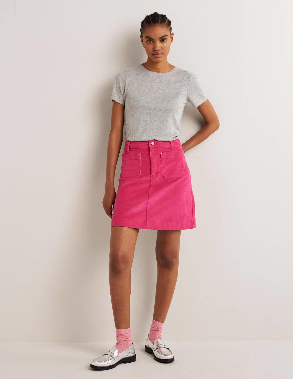 Soft Touch T-Shirt-Grey Marl - Image 4