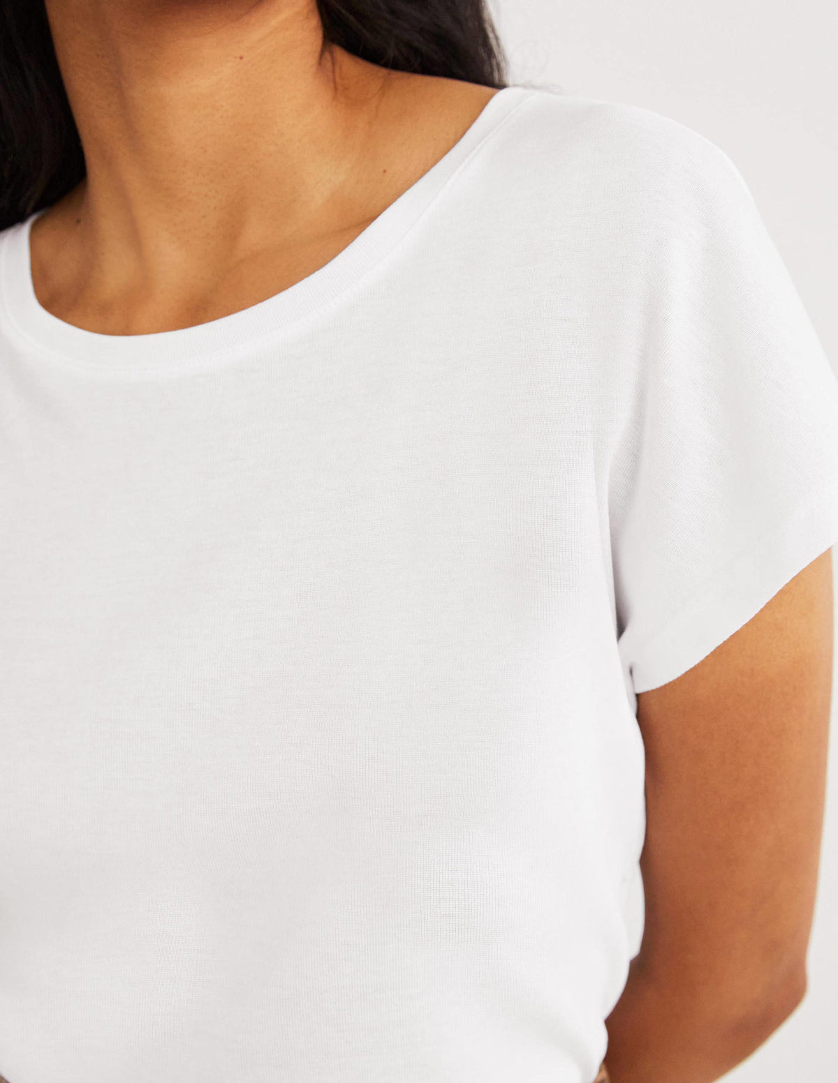 Soft Touch Sleeveless Top-White - Image 2