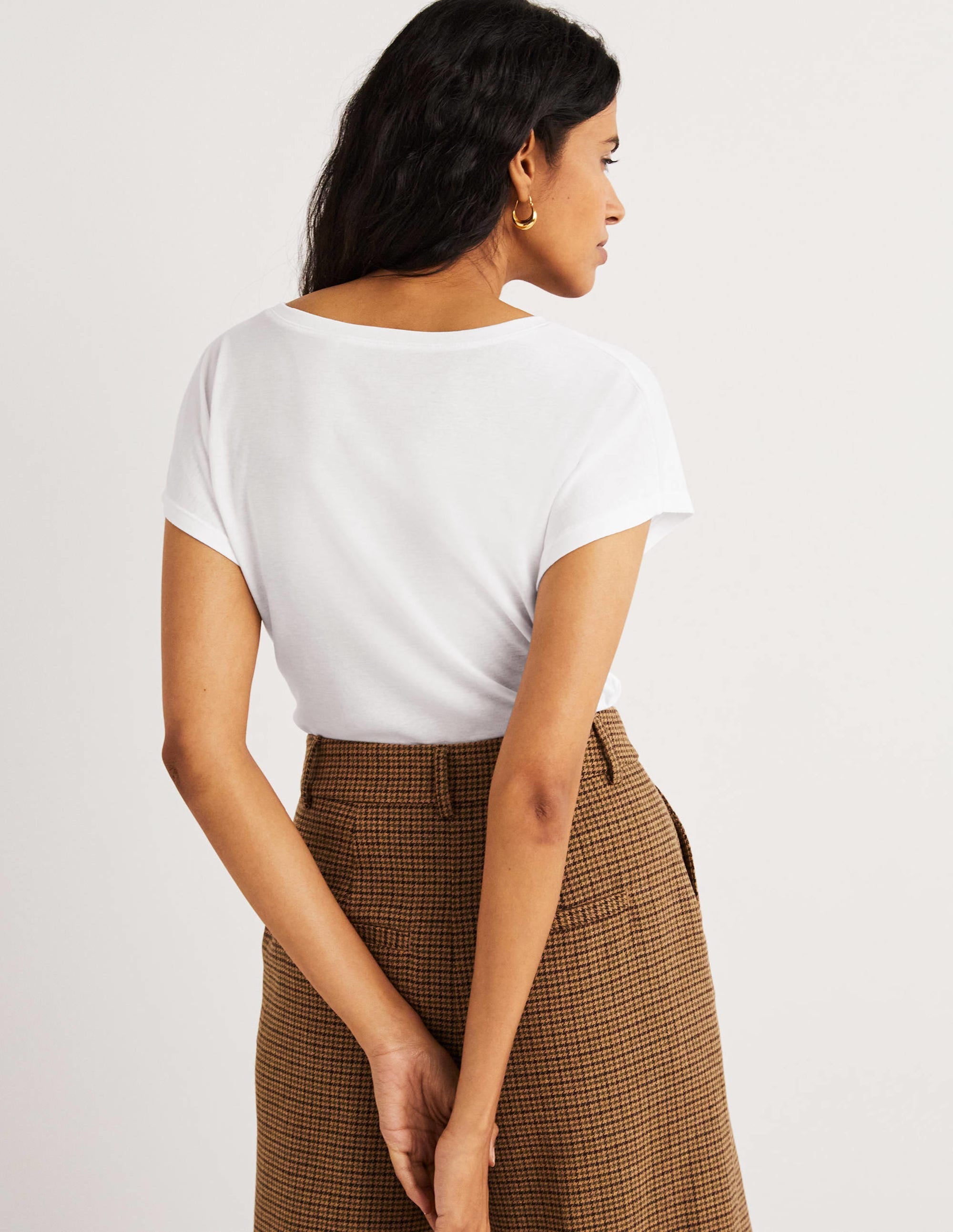 Soft Touch Sleeveless Top-White - Image 3