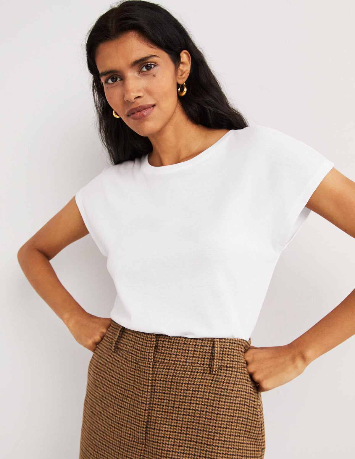 Soft Touch Sleeveless Top-White-4