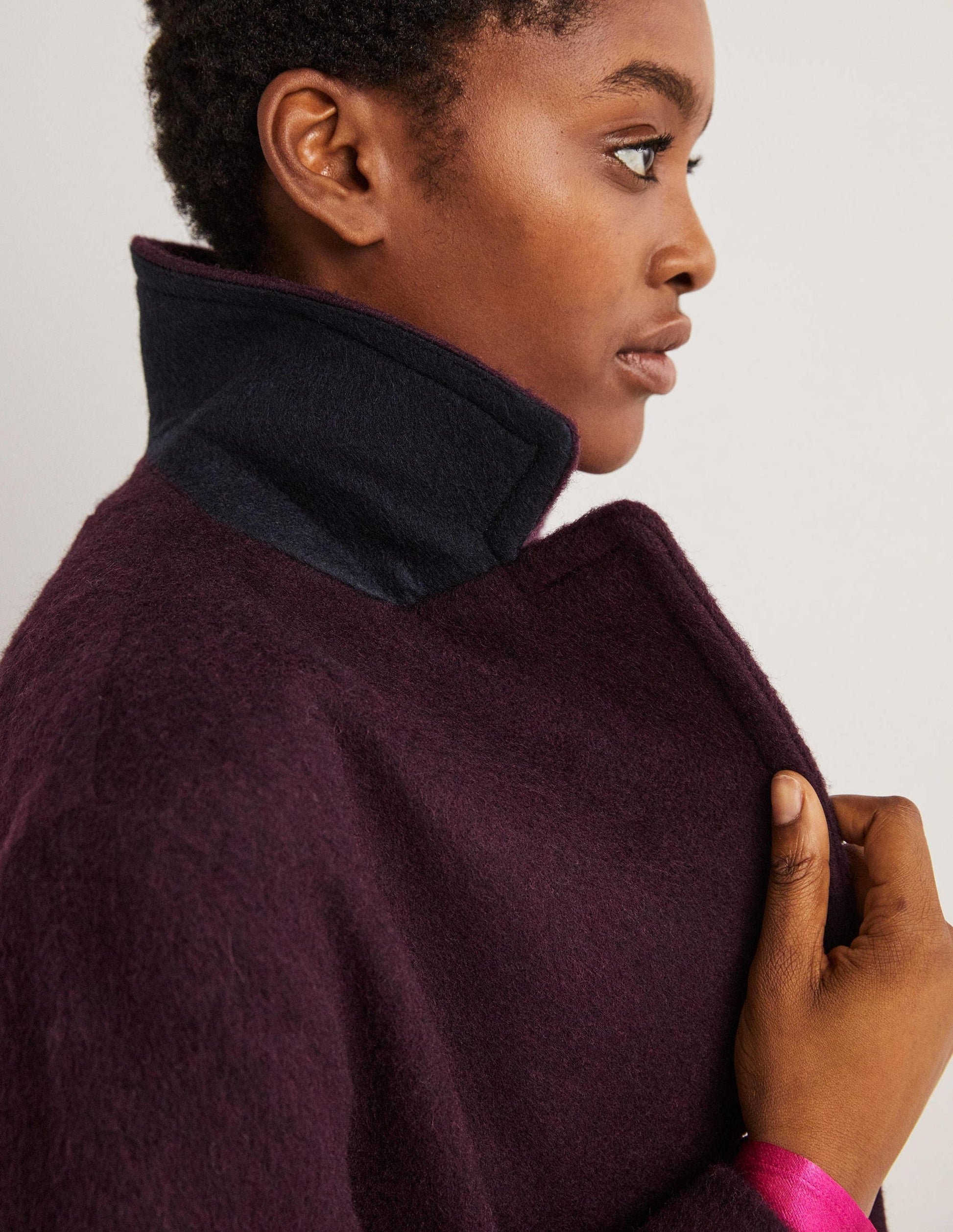 Wool Blend Collared Coat-Fig-4