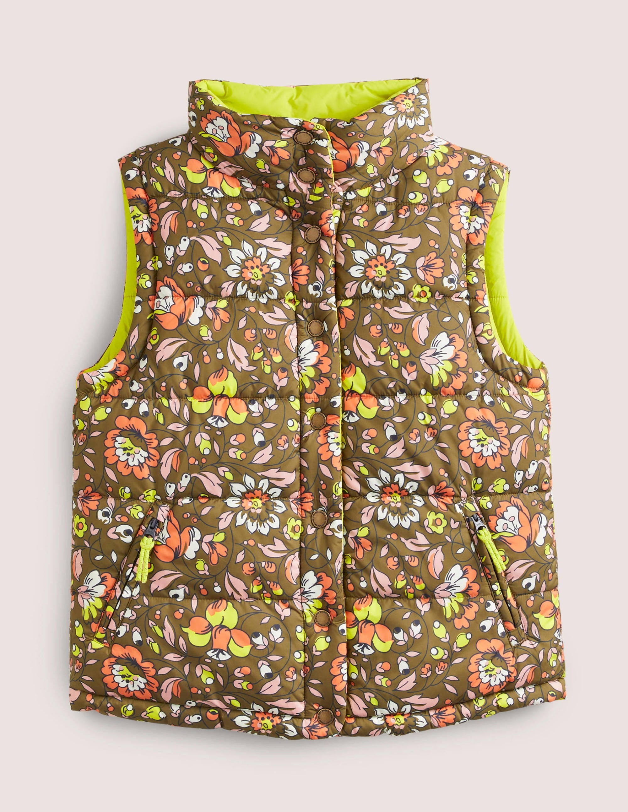 Reversible Gilet-Basil, Botanic Meadow - Image 6