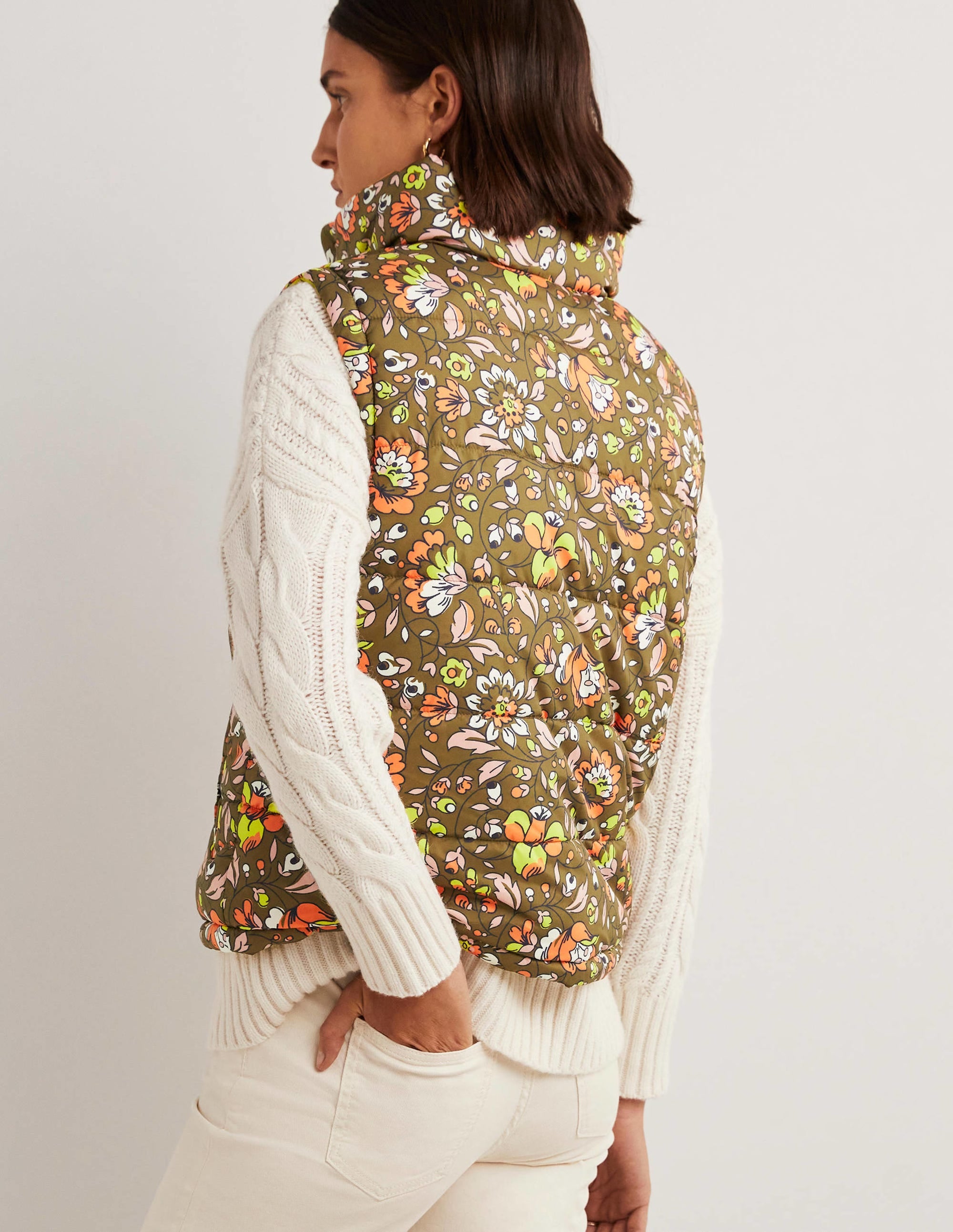 Reversible Gilet-Basil, Botanic Meadow - Image 3