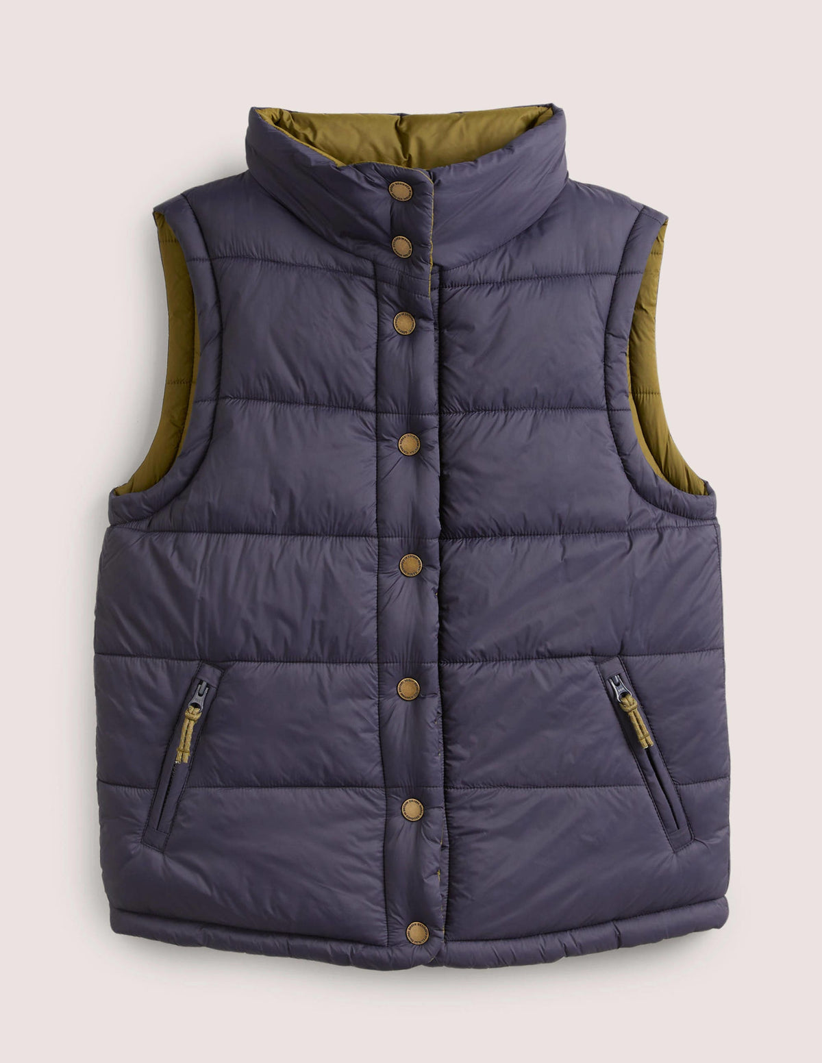 Reversible Gilet-Navy and Basil Green - Image 6
