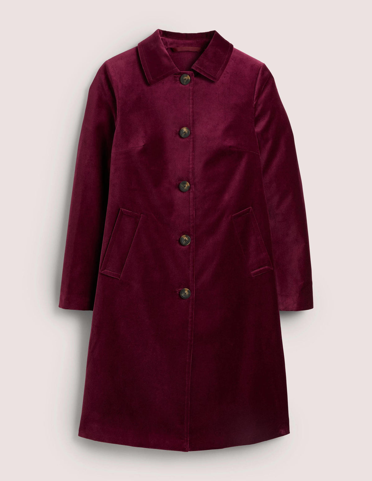 Elizabeth Velvet Coat-Mulled Wine - Image 7