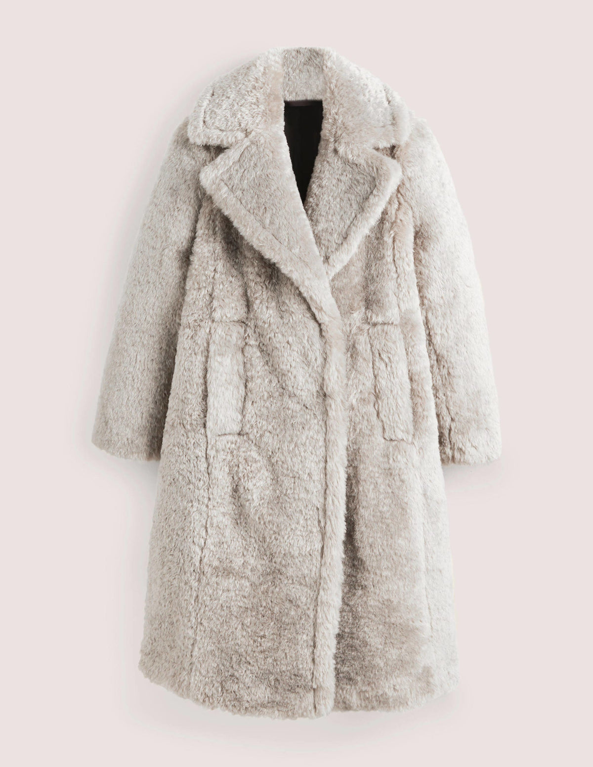 Longline Teddy Coat-Charcoal - Image 6