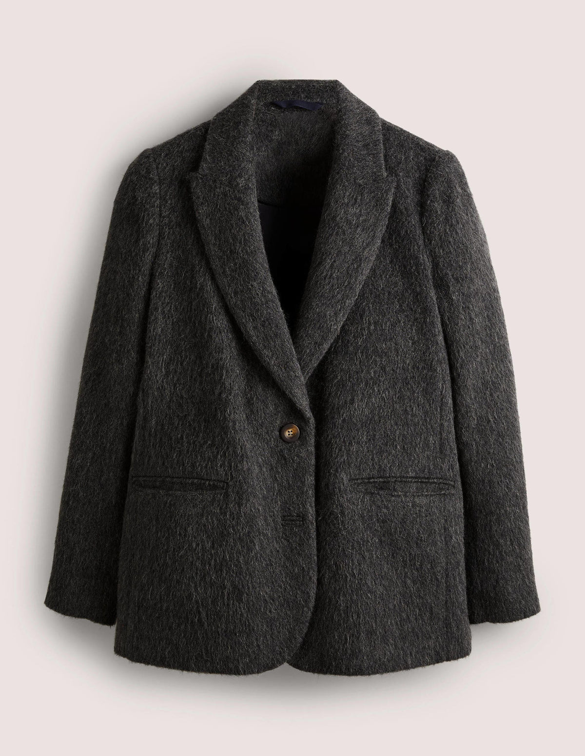 Drawn Wool Blazer-Charcoal - Image 6