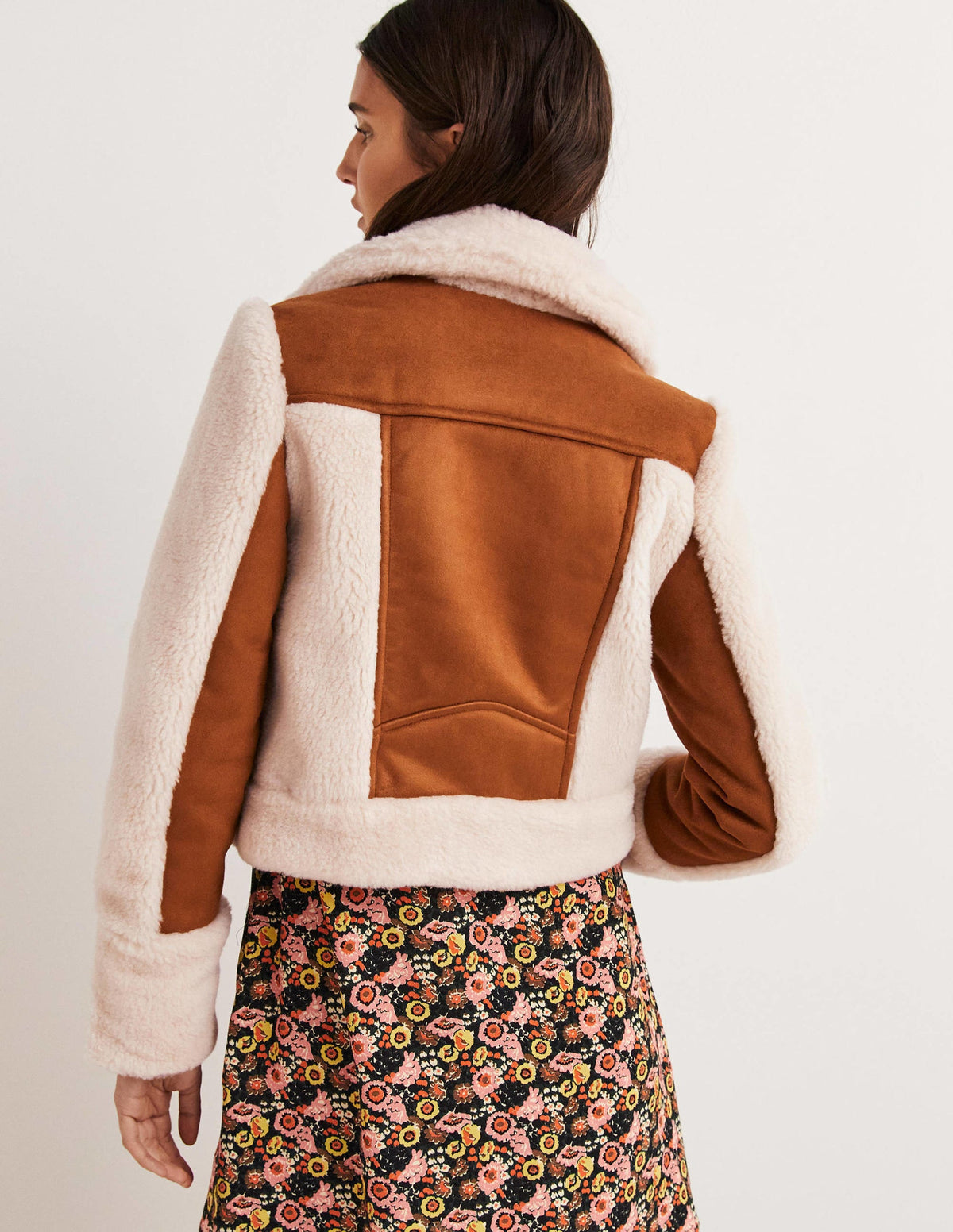 Faux Shearling Biker Jacket-Hazel Shearling-3