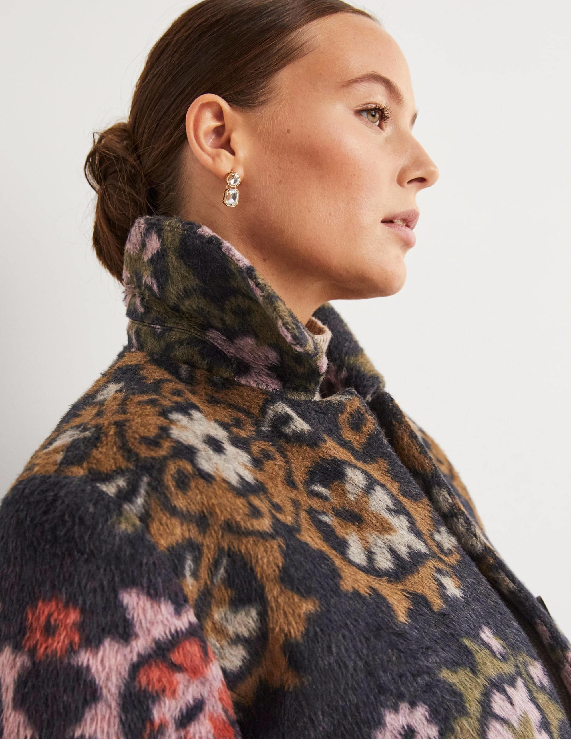 Textured Wool Coat-Wow Jacquard - Image 2