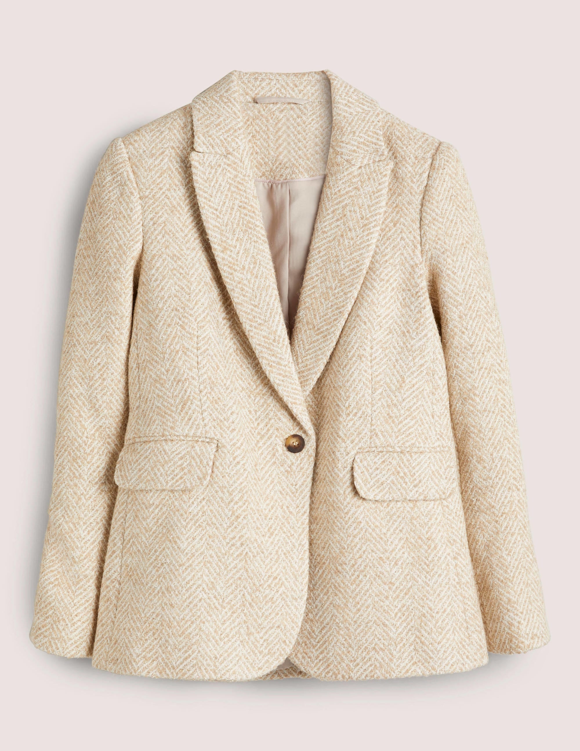 Herringbone Party Blazer-Gold Metallic Herringbone - Image 6