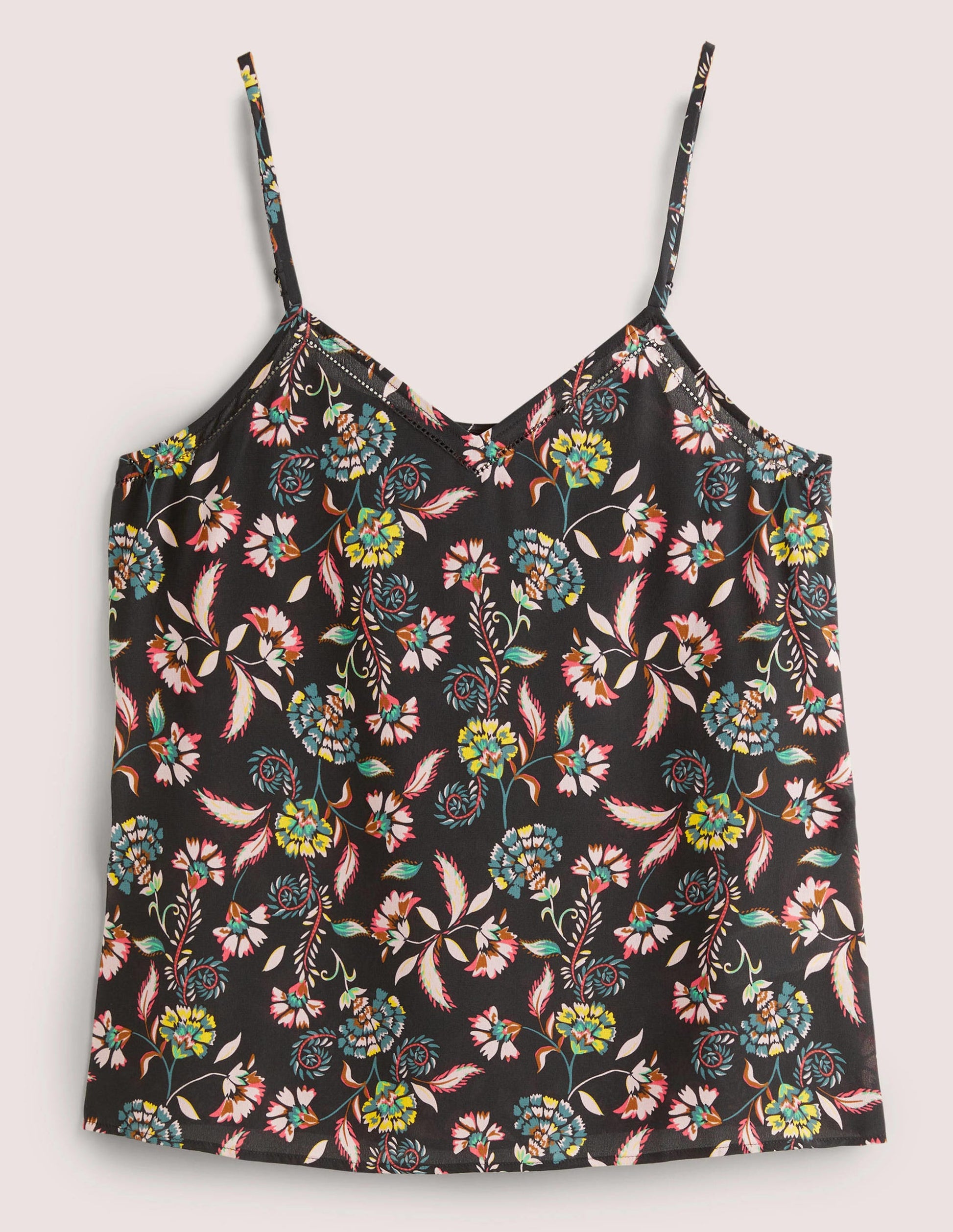 Silk Cami Top-Multi, Blossom Pome-5