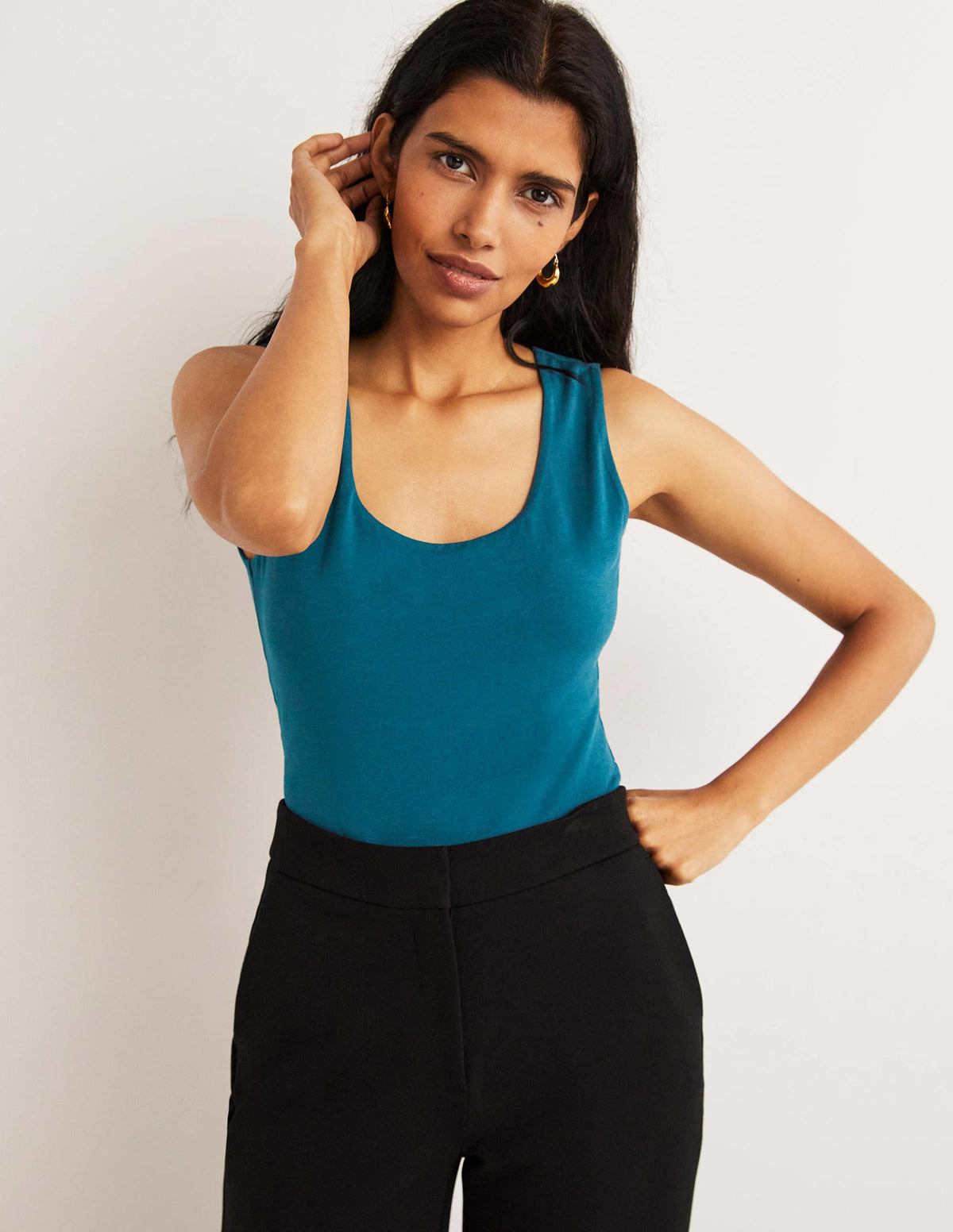 Double Layer Front Vest-Baltic Blue - Image 1