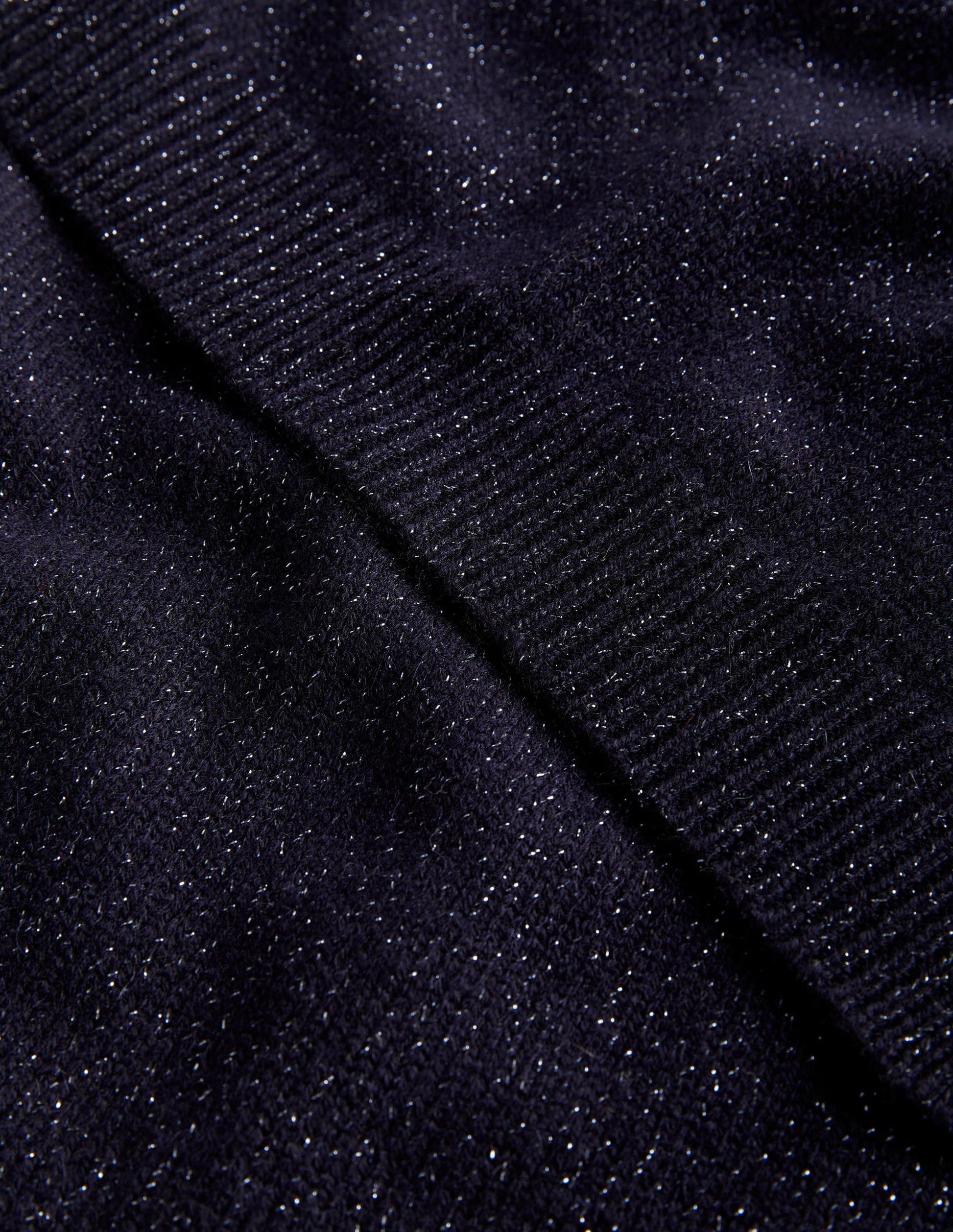 Sparkle Cashmere Scarf-Navy-2