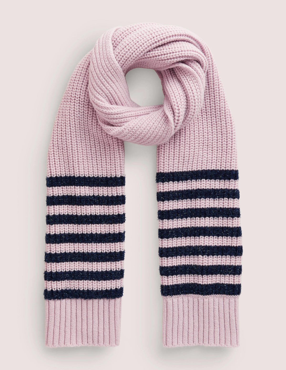 Chunky Stripe Scarf-Boto Pink-1