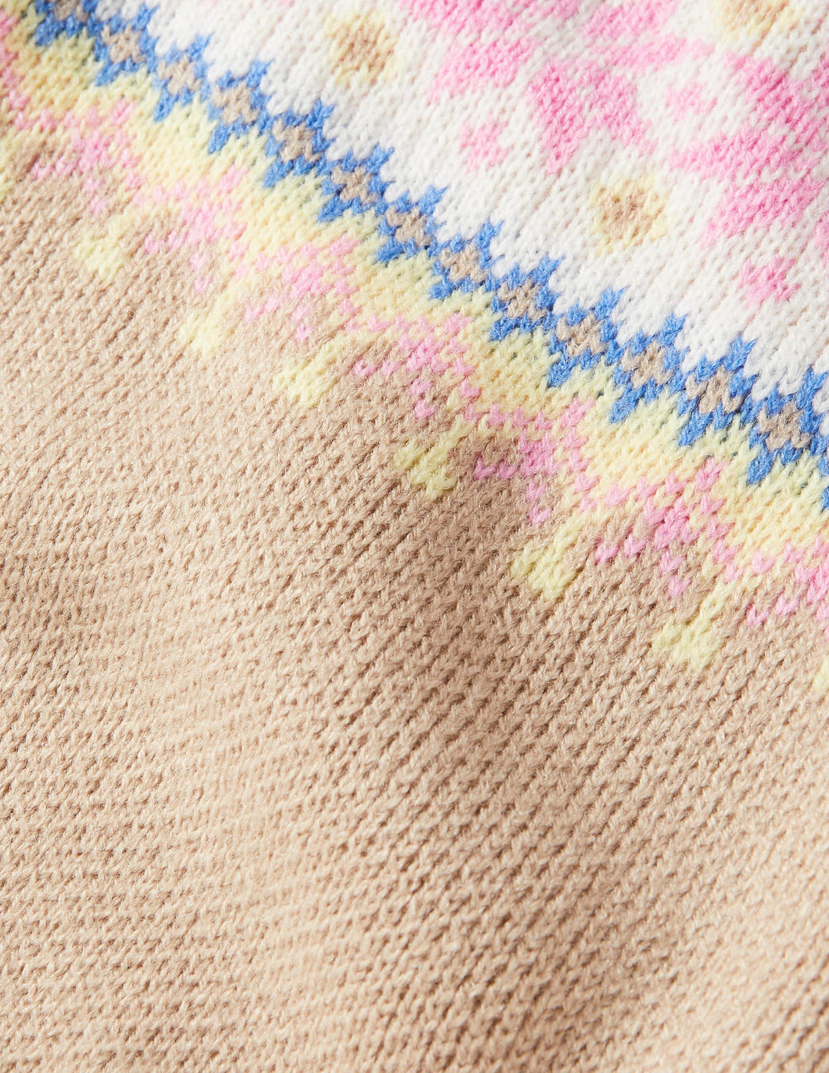 Dog Fair Isle Jumper-Mink Melange-2