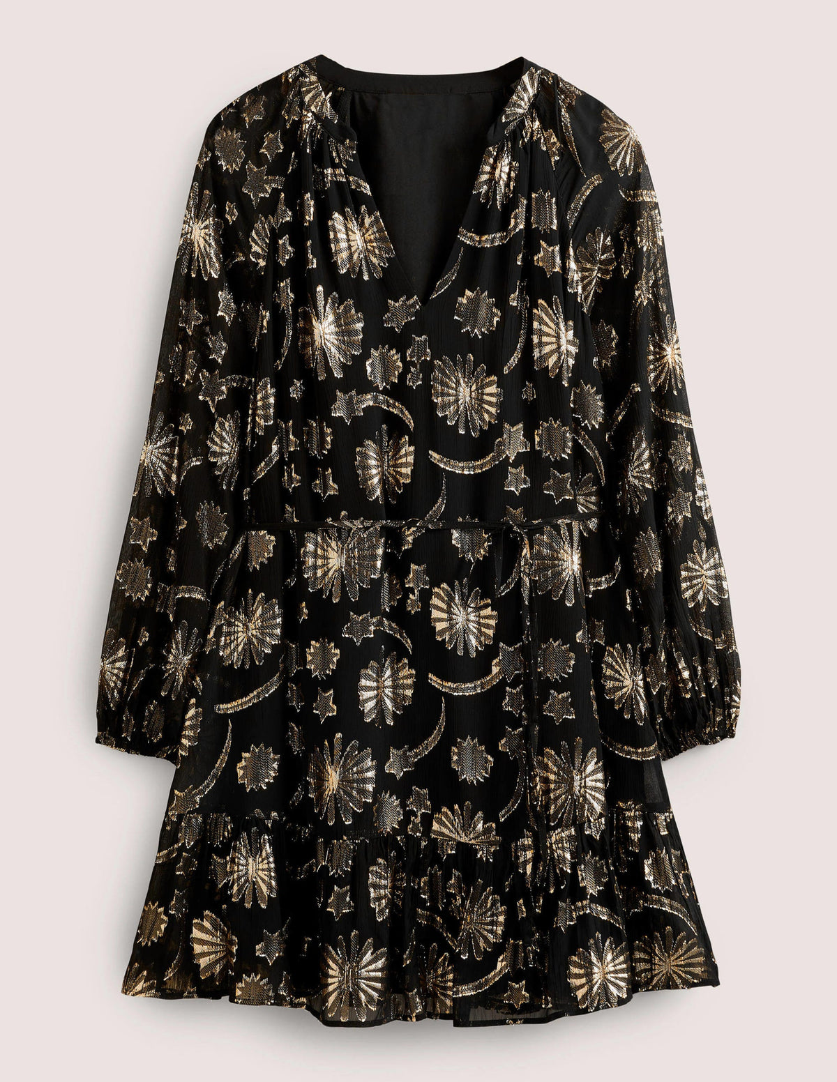 Swing Mini Party Dress-Firework Jacquard - Image 8