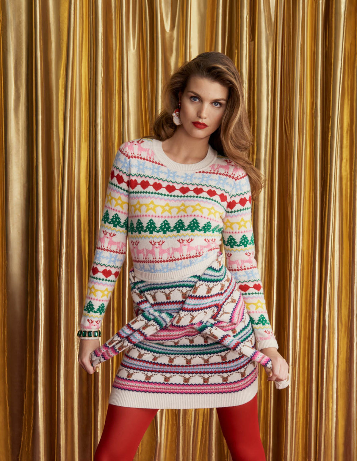 Festive Fair Isle Christmas Jumper-Multi Christmas Fair Isle - Image 7