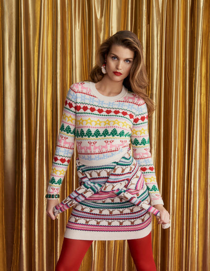 Festive Fair Isle Christmas Jumper-Multi Christmas Fair Isle-7