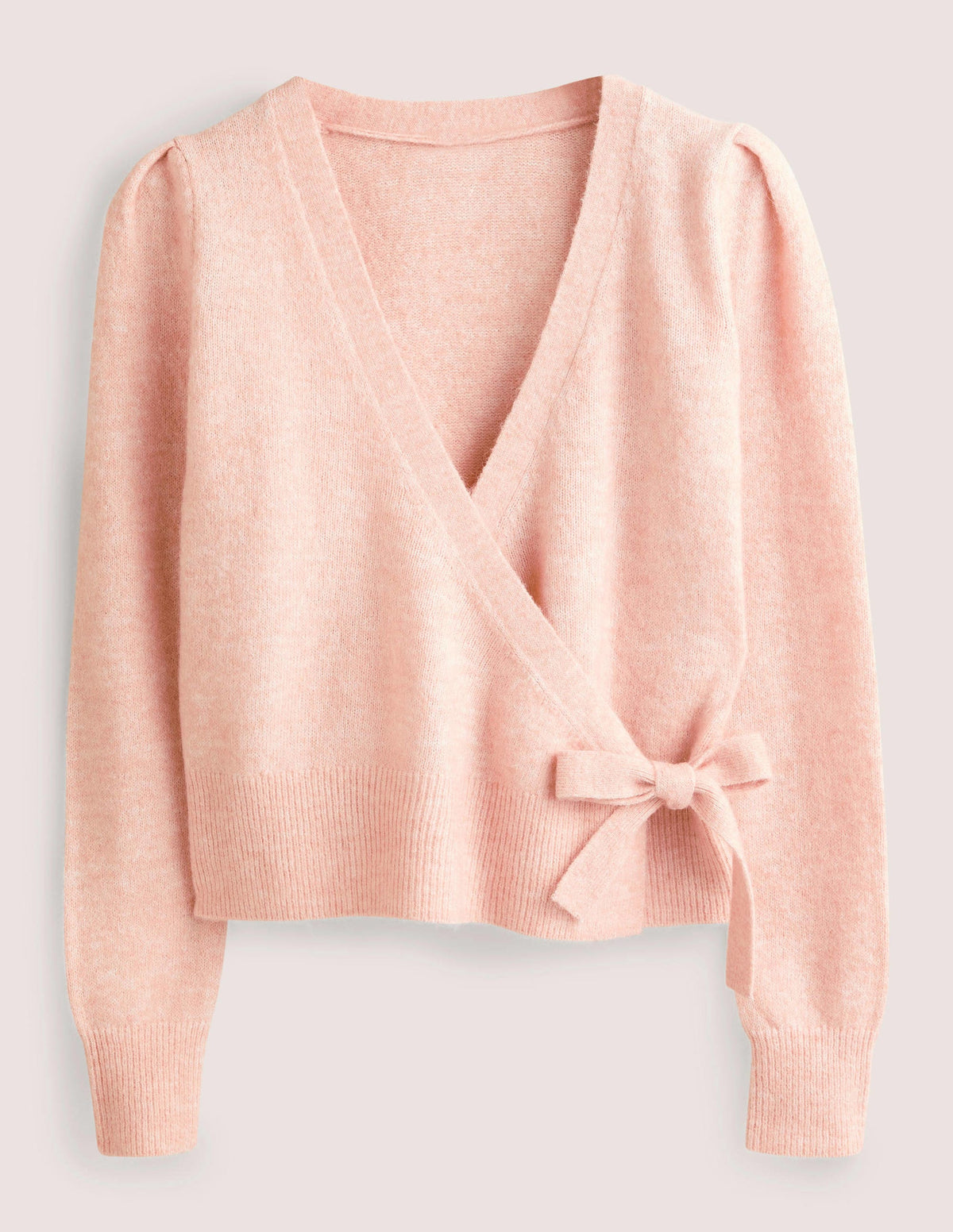 Fluffy Wrap Cardigan-Pink Frosting - Image 8