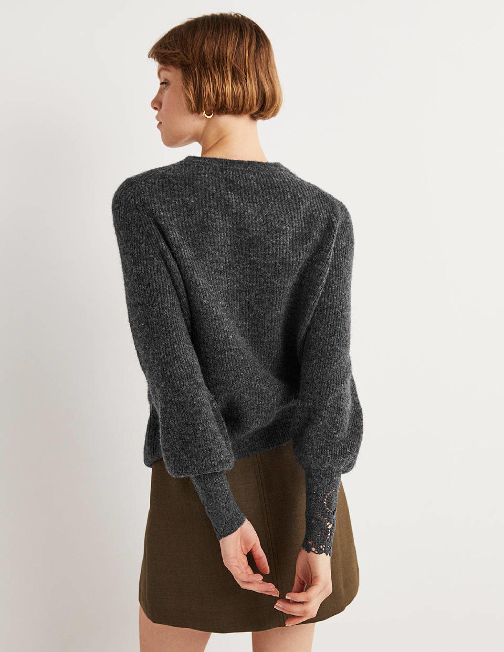 Detail Fluffy Jumper-Charcoal Melange Embroidery-3