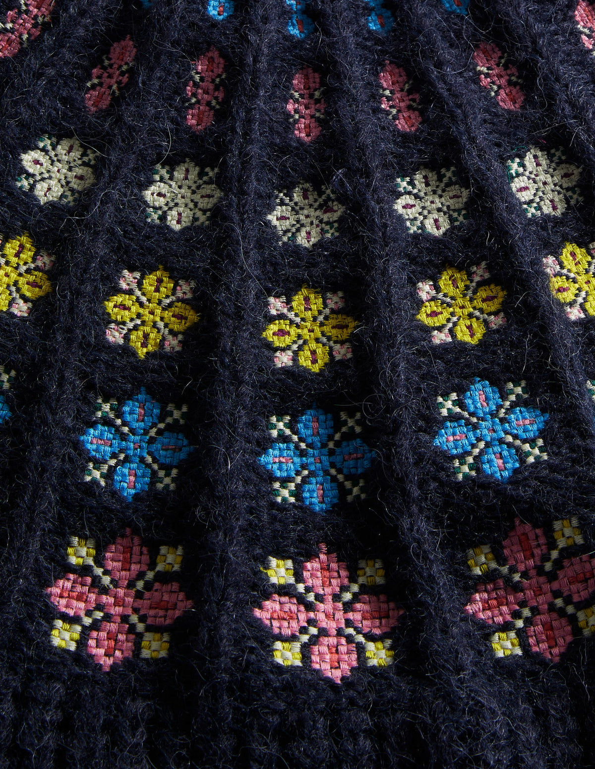 Fluffy Embroidered Jumper-Navy, Multi Embroidery-6