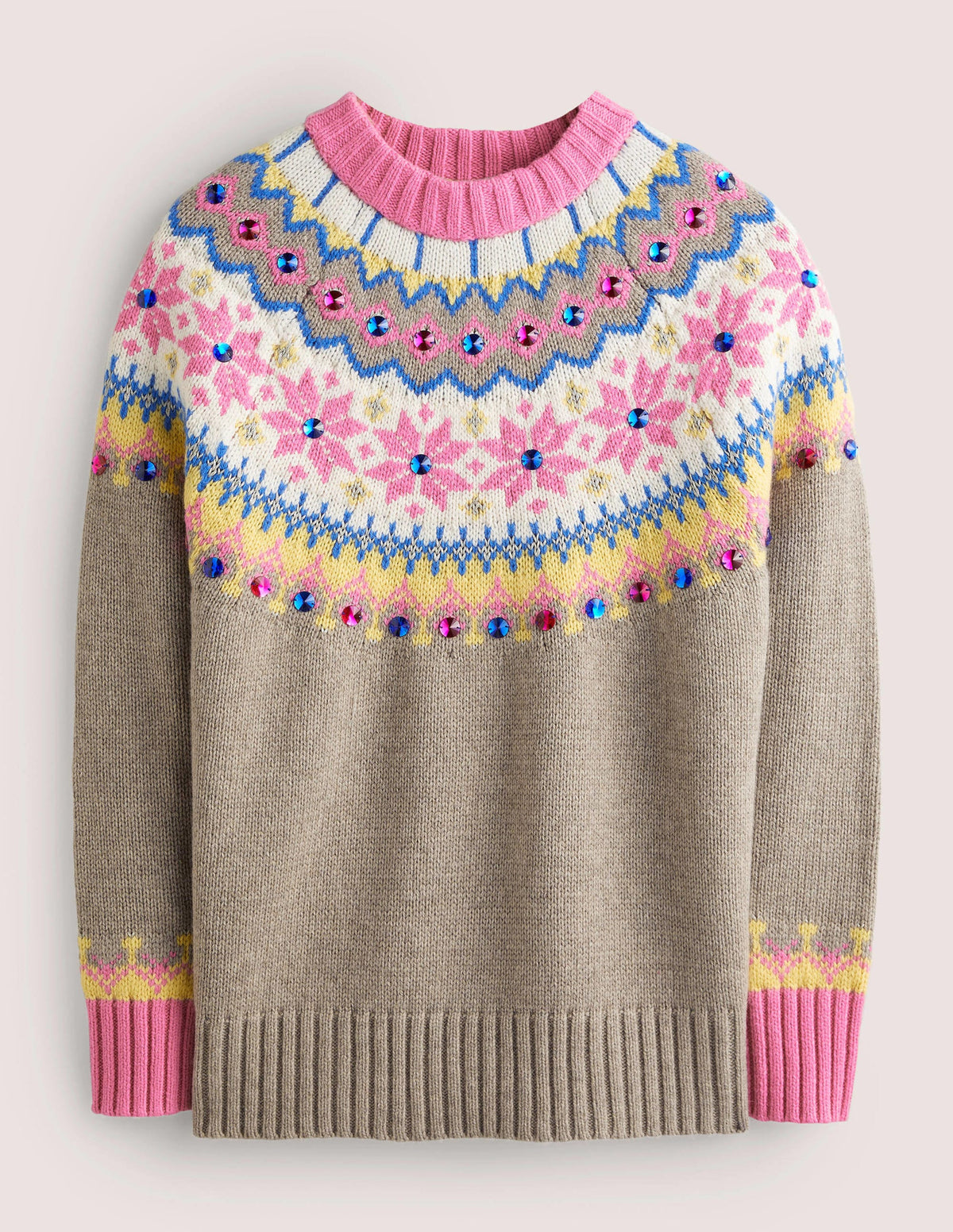 Embellished Fair Isle Jumper-Mink, Embellished Fair Isle-6