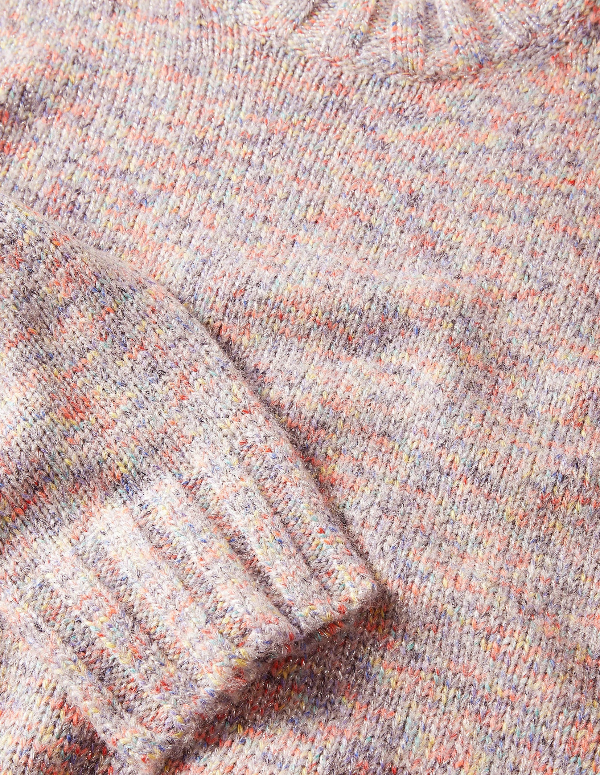 Speckled Fluffy Jumper-Grey Melange-6