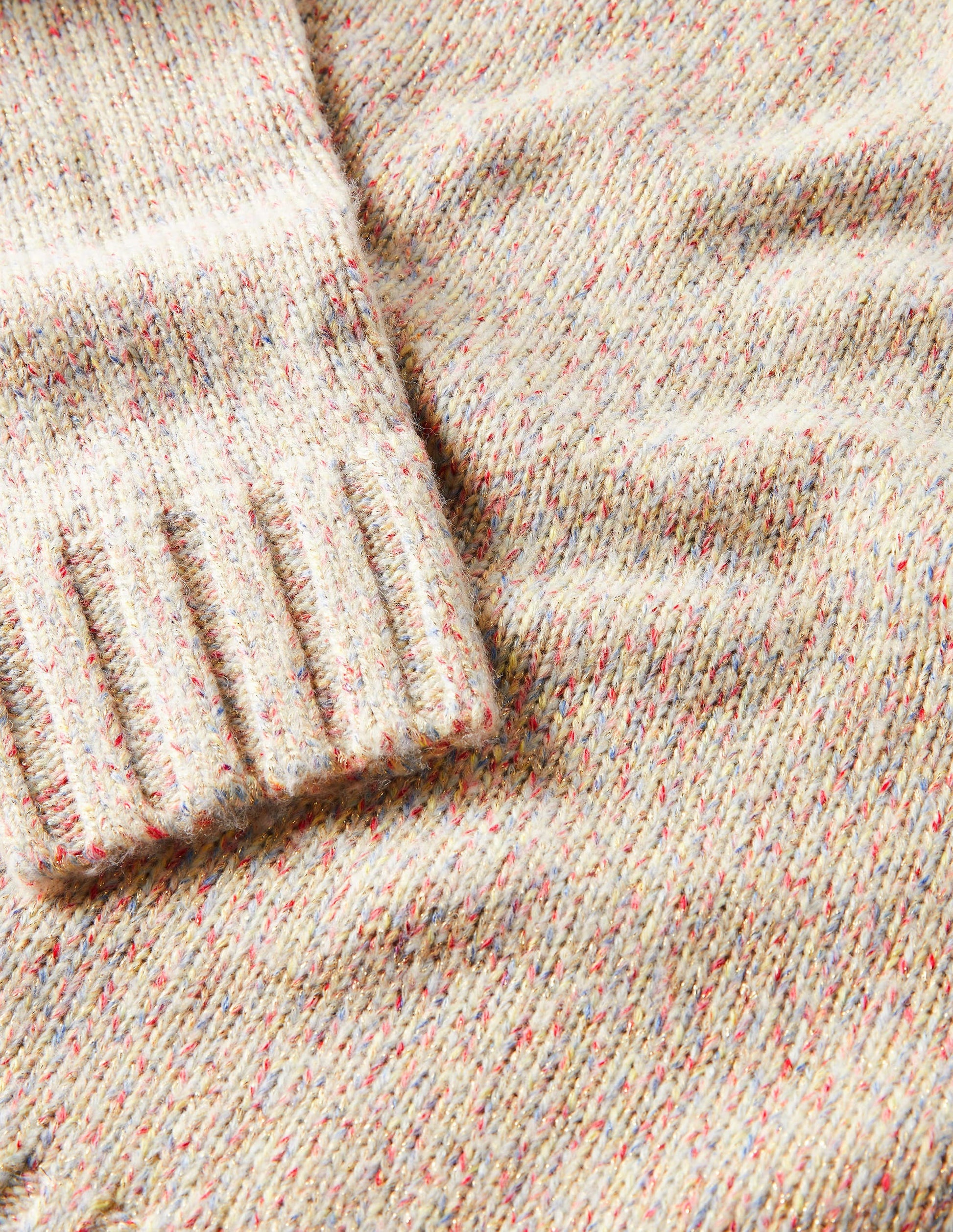 Speckled Fluffy Jumper-Ivory-7