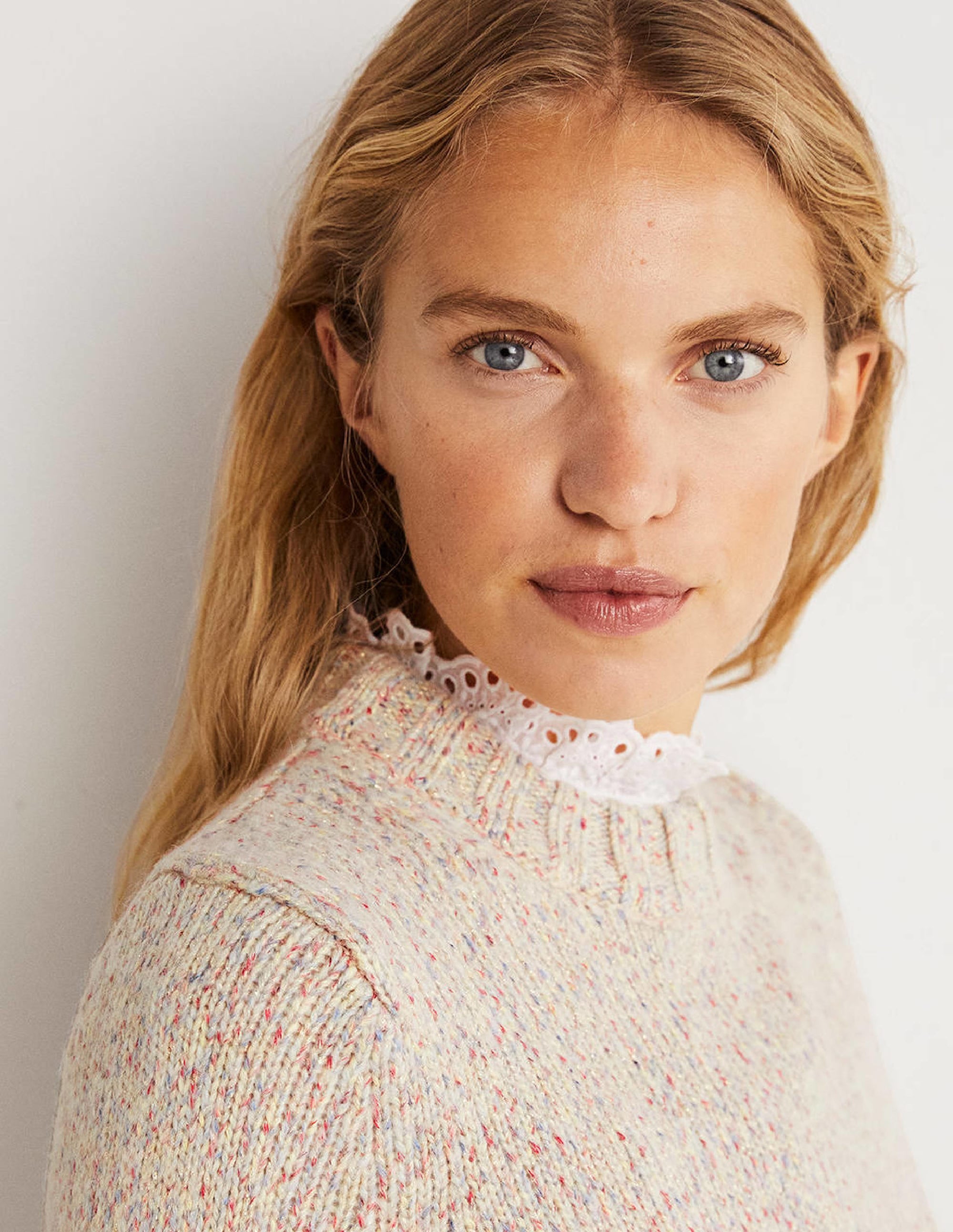 Speckled Fluffy Jumper-Ivory - Image 2