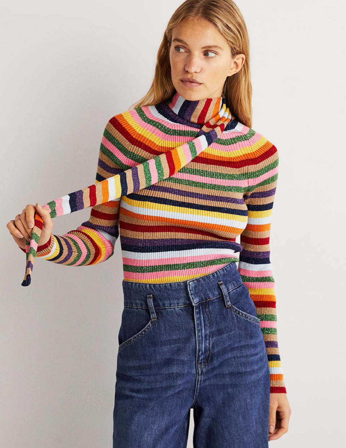 Matilda Sparkle Jumper-Sparkle Multi Stripe - Image 5