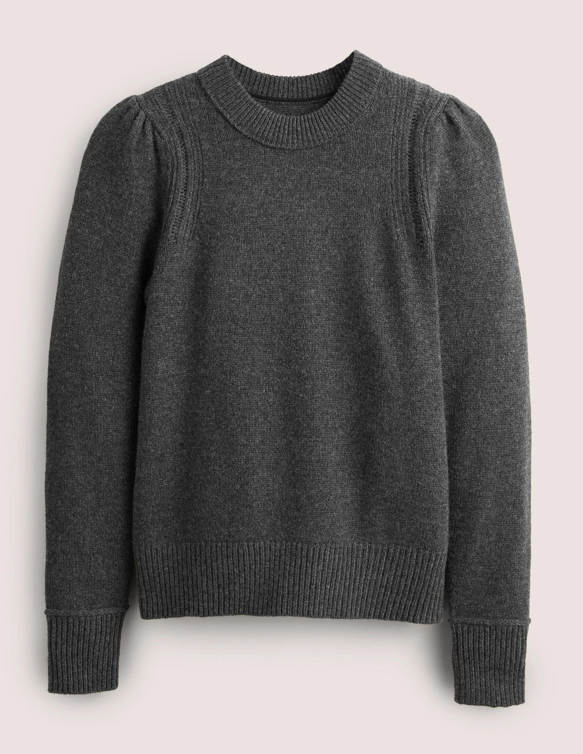 Lofty Cashmere Jumper-Charcoal Melange - Image 6