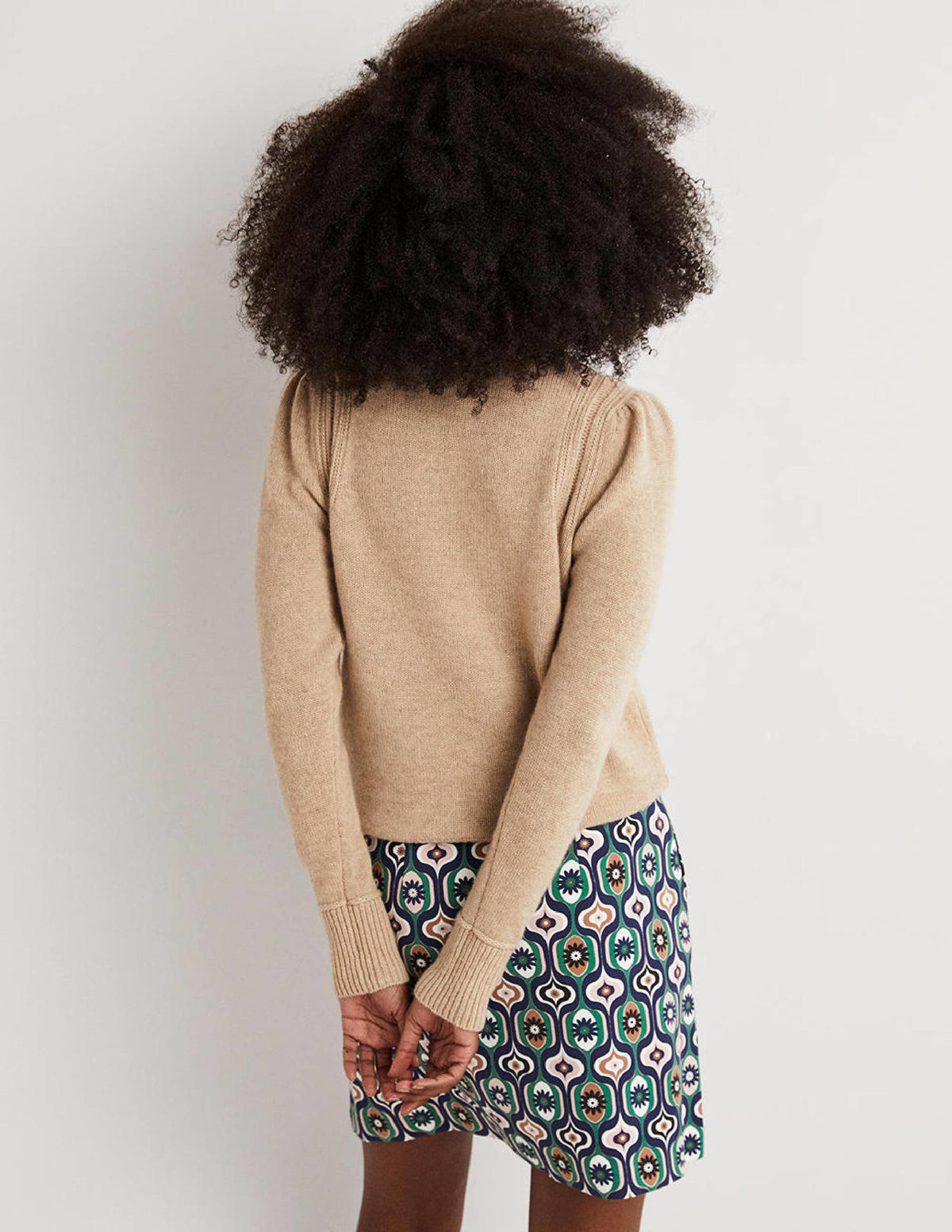 Lofty Cashmere Jumper-Chinchilla Melange - Image 3