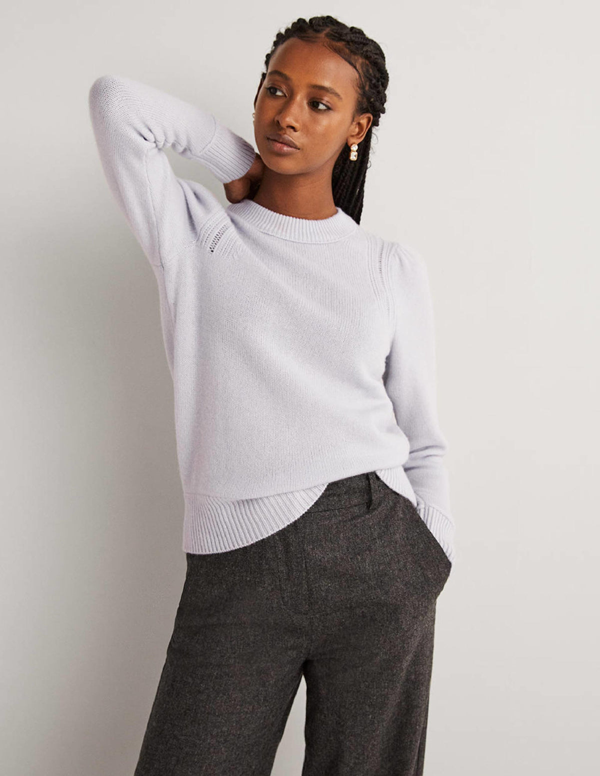 Lofty Cashmere Jumper-Skylight Blue - Image 1