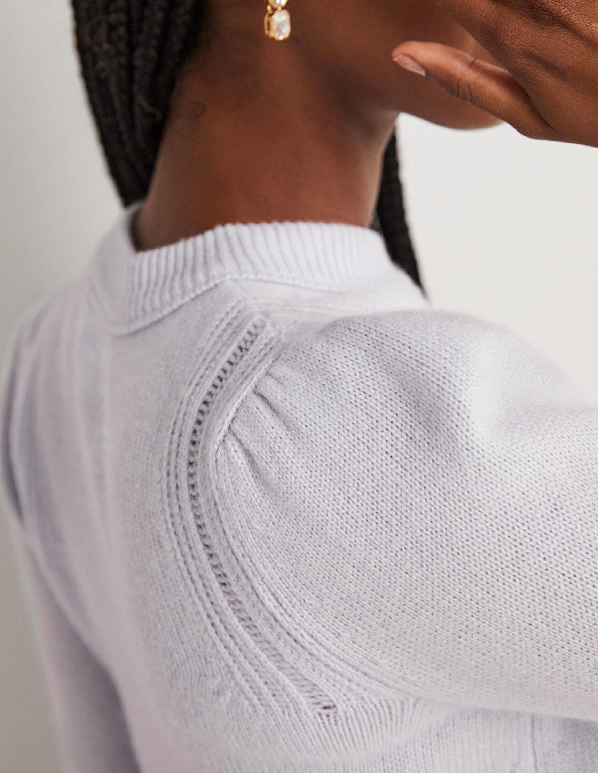 Lofty Cashmere Jumper-Skylight Blue - Image 2