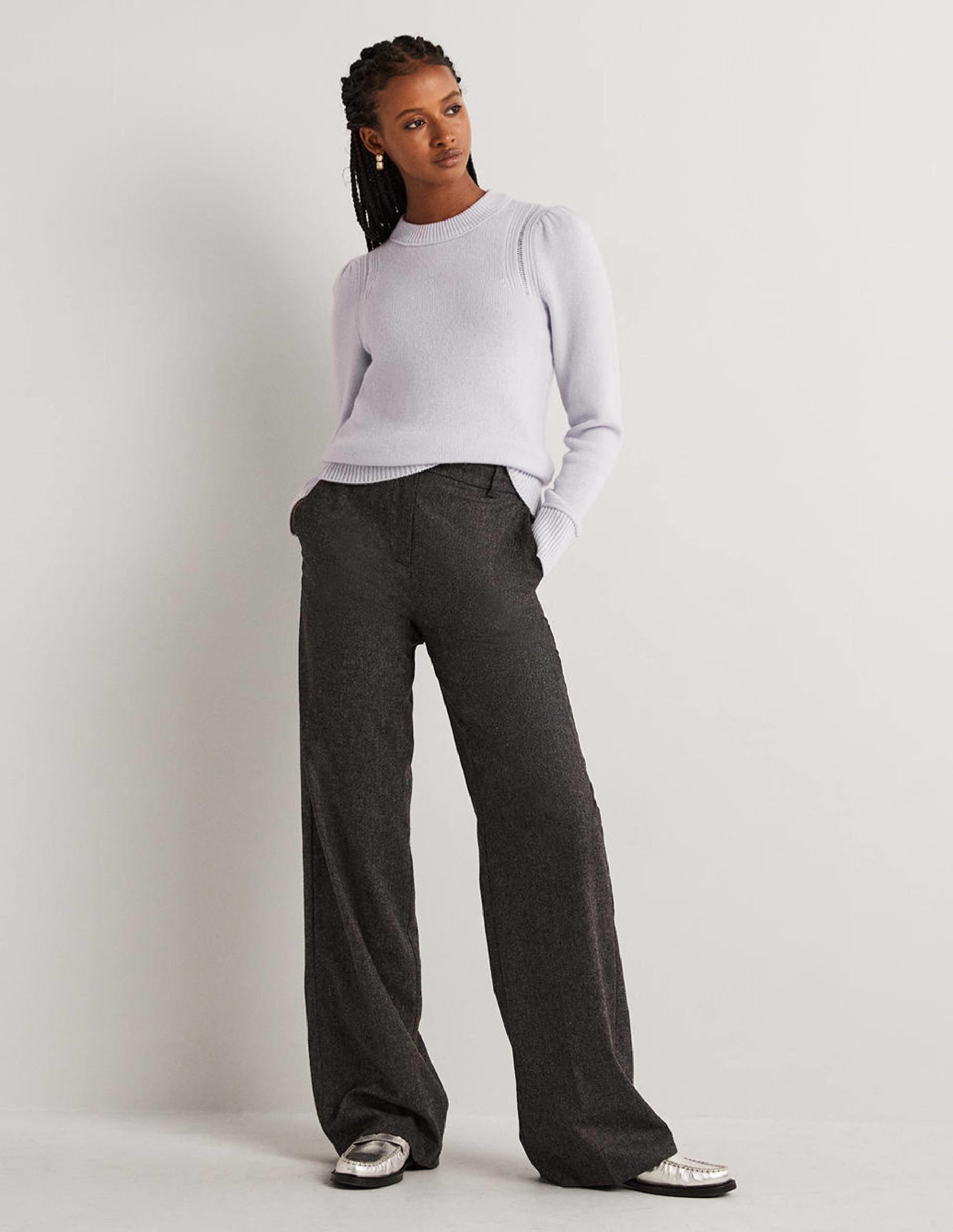 Lofty Cashmere Jumper-Skylight Blue - Image 5
