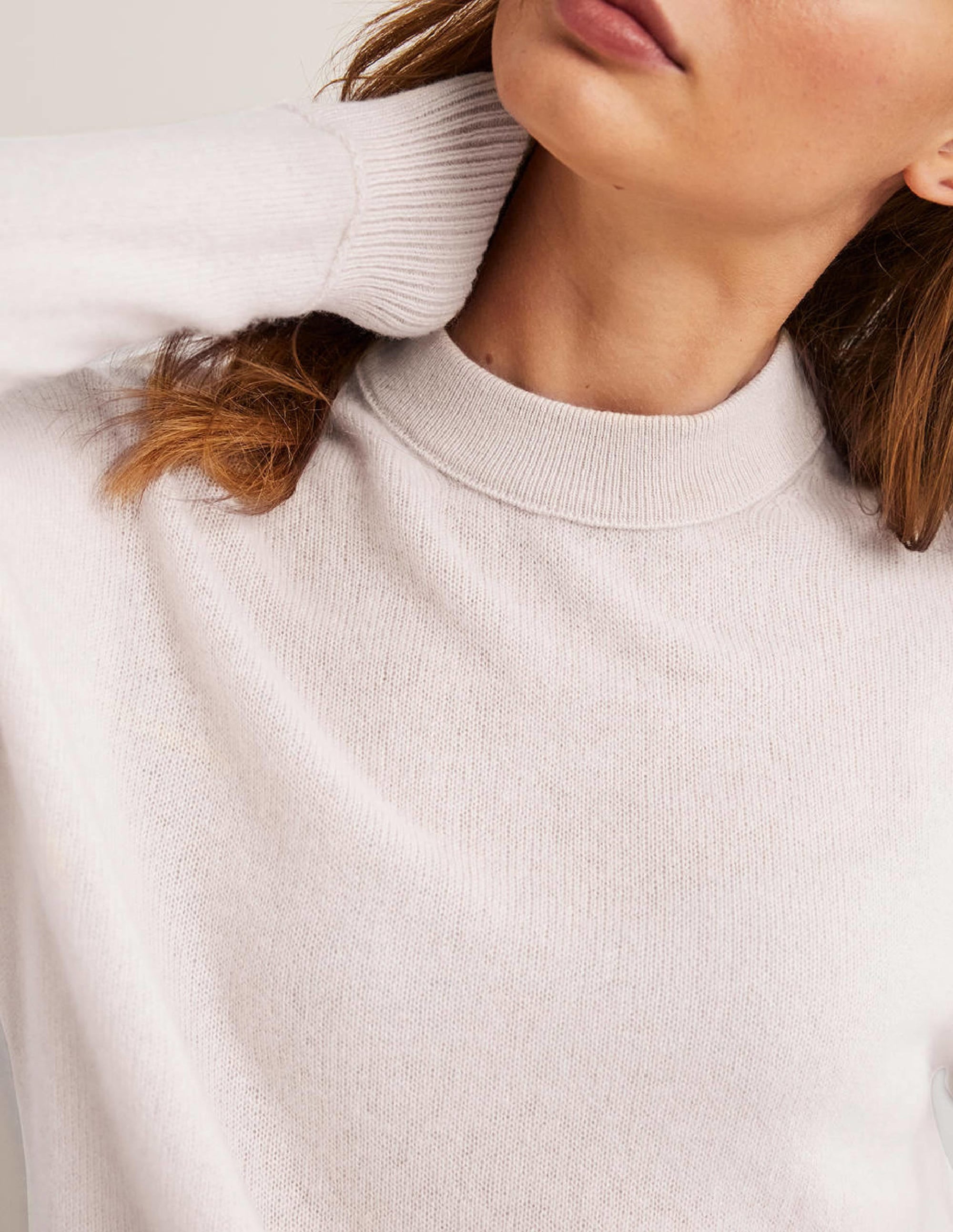 Cashmere Boyfriend Crew Jumper-Rope - Image 2