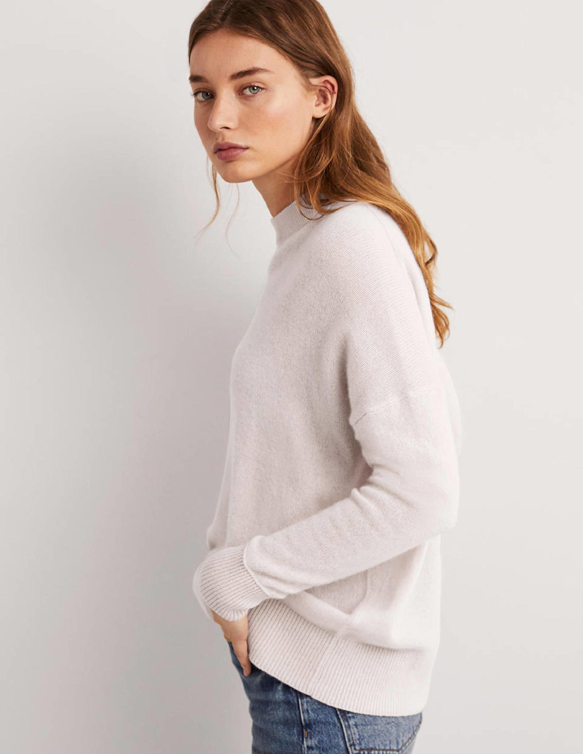Cashmere Boyfriend Crew Jumper-Rope - Image 5
