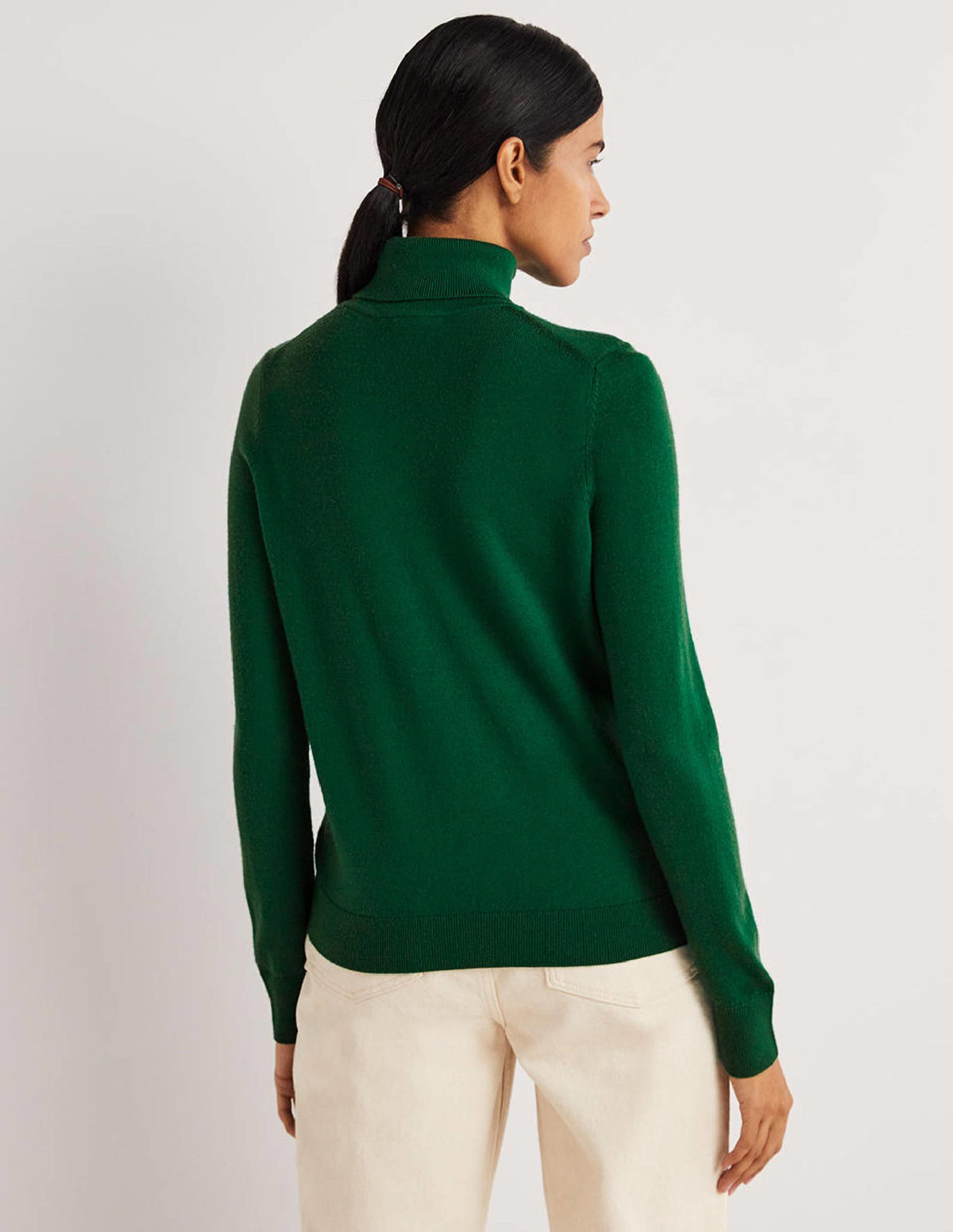 Merino Roll Neck-Trekking Green - Image 4