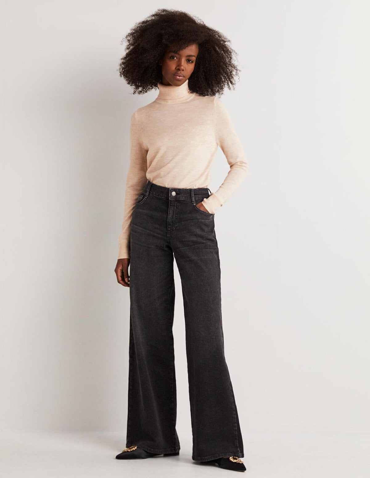 Merino Roll Neck-Oatmeal Melange-4
