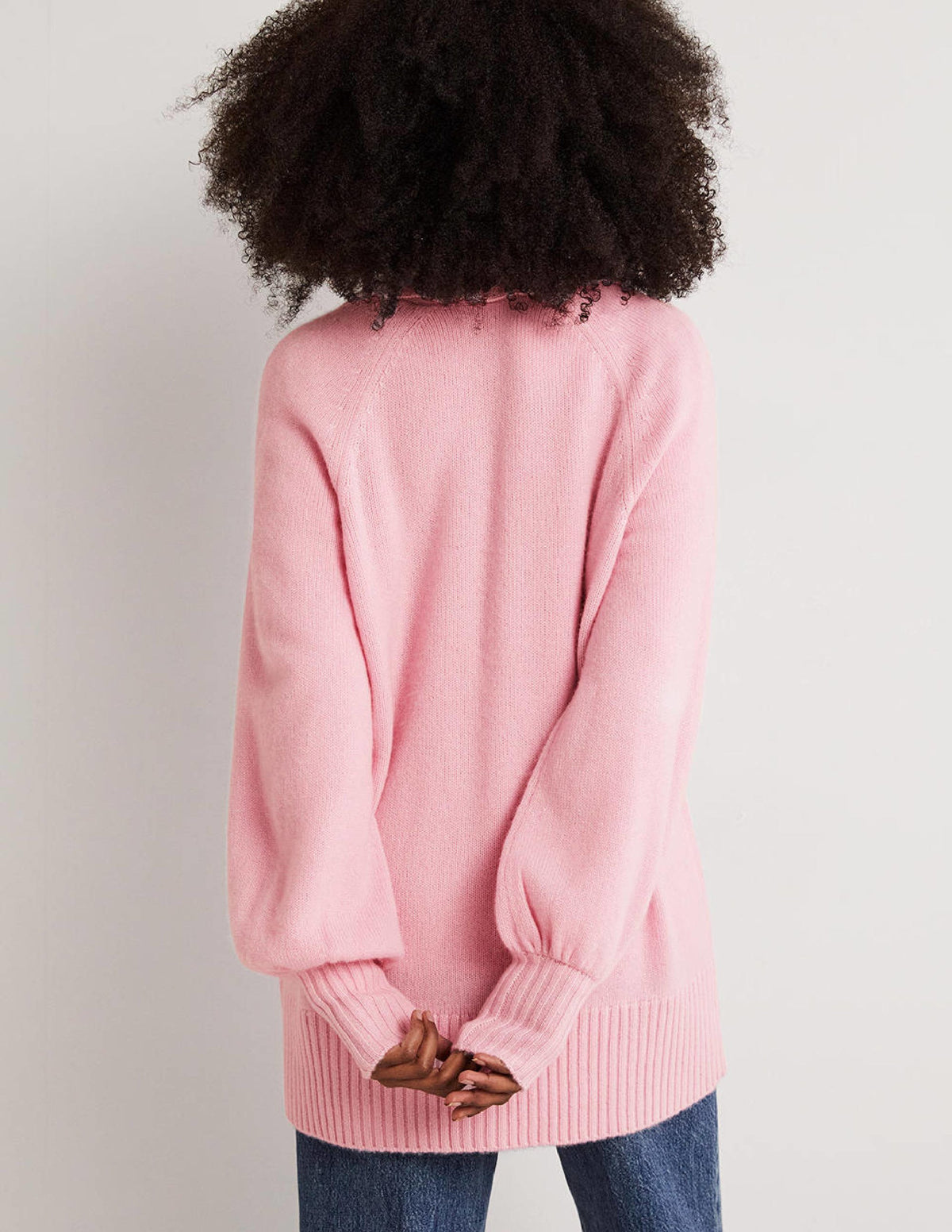 Long Cashmere Cardigan-Cameo Pink - Image 3