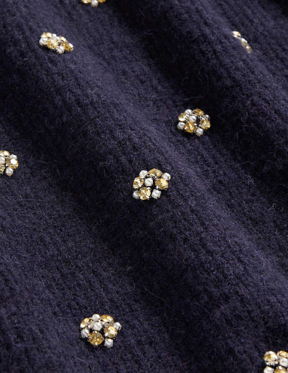 Embellished Fluffy T-shirt-Navy Embellishment-6