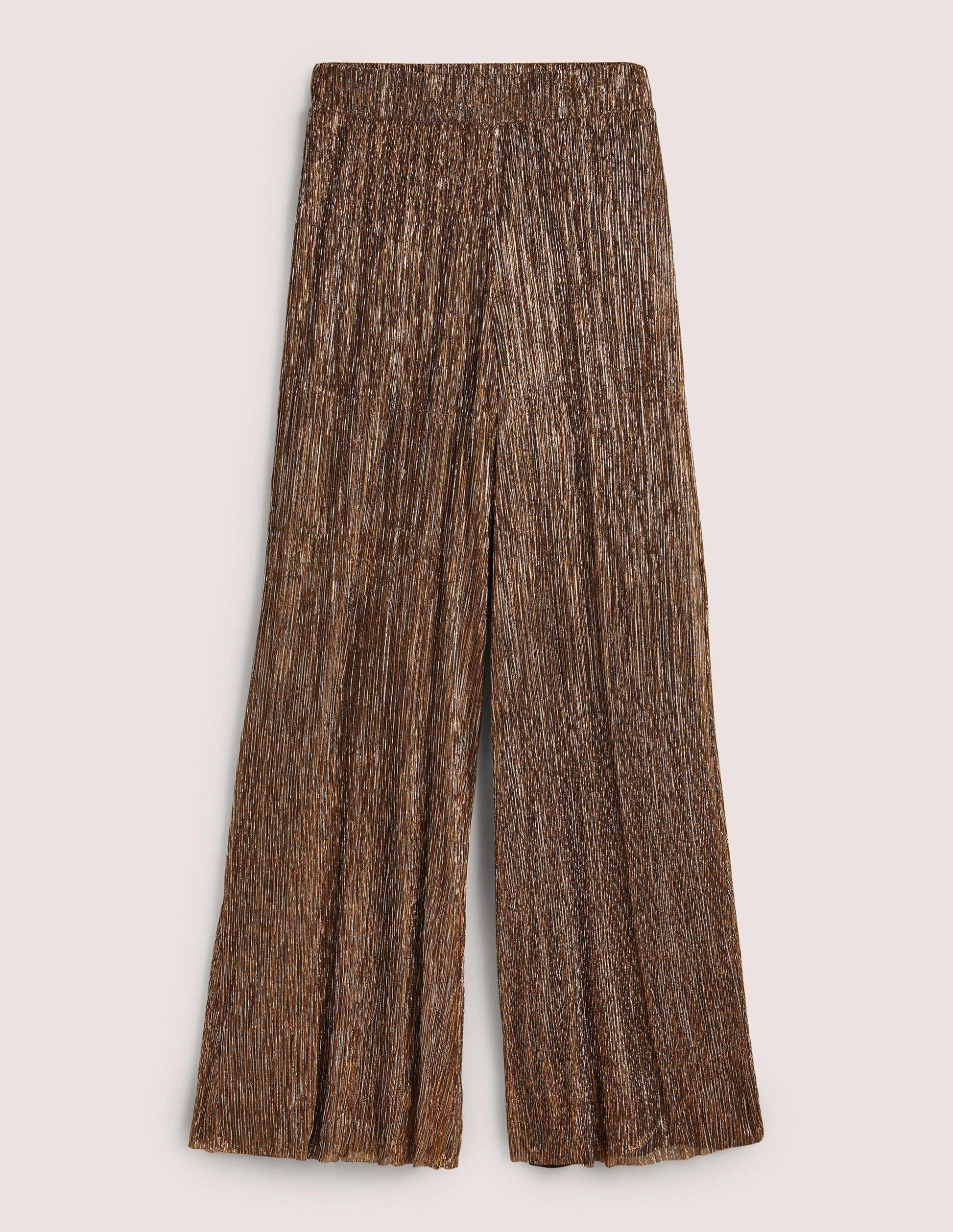 Metallic Party Trousers-Gold, Black Lurex-5