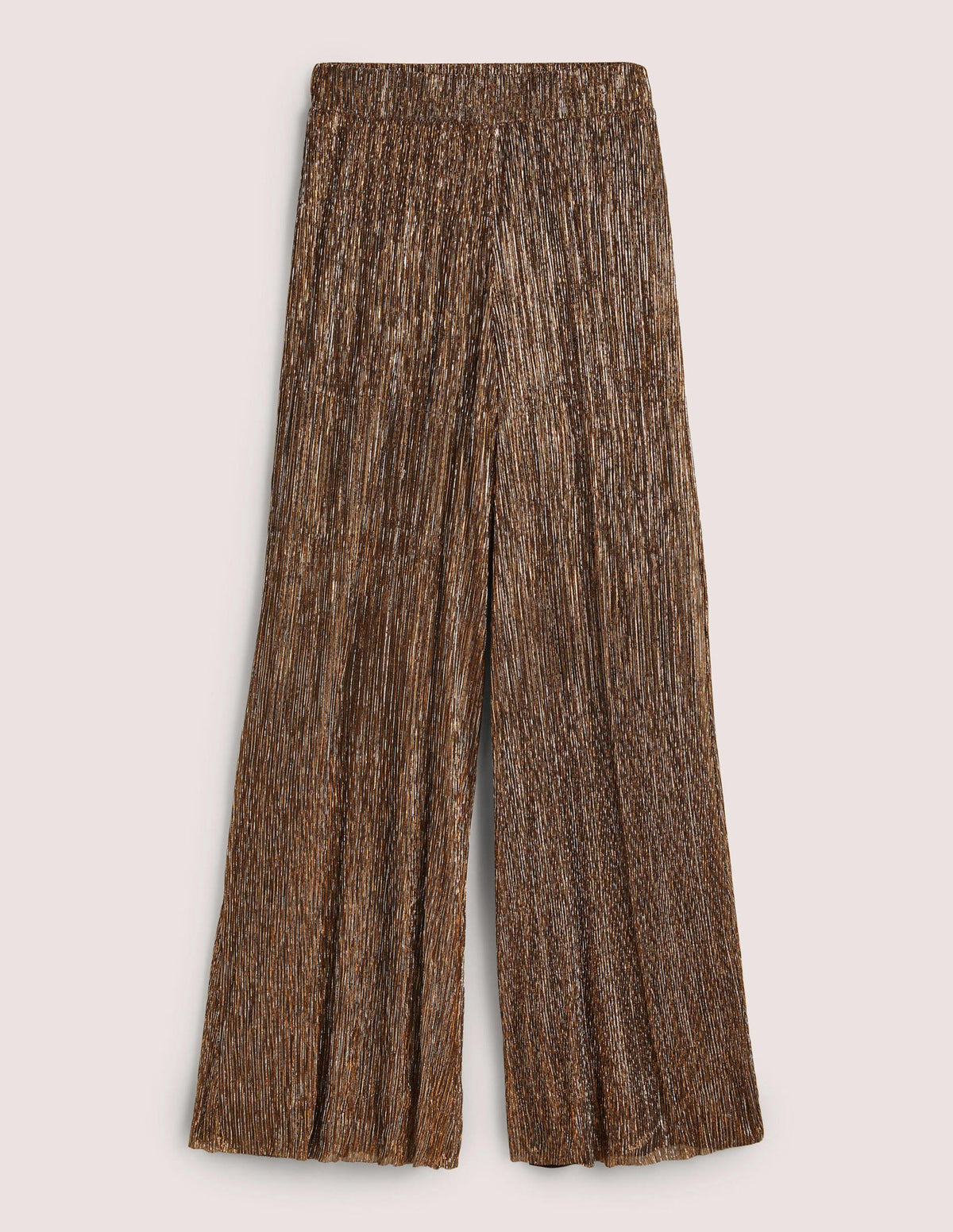 Metallic Party Trousers-Gold, Black Lurex - Image 5