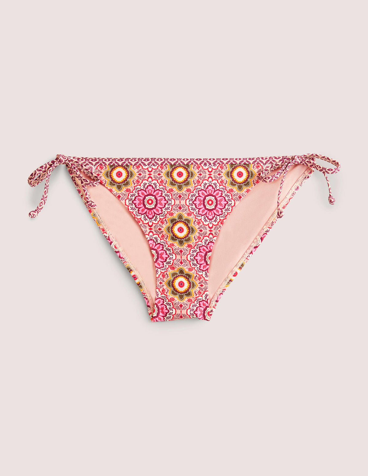 Symi String Bikini Bottoms-Milkshake, Paradise Charm - Image 6
