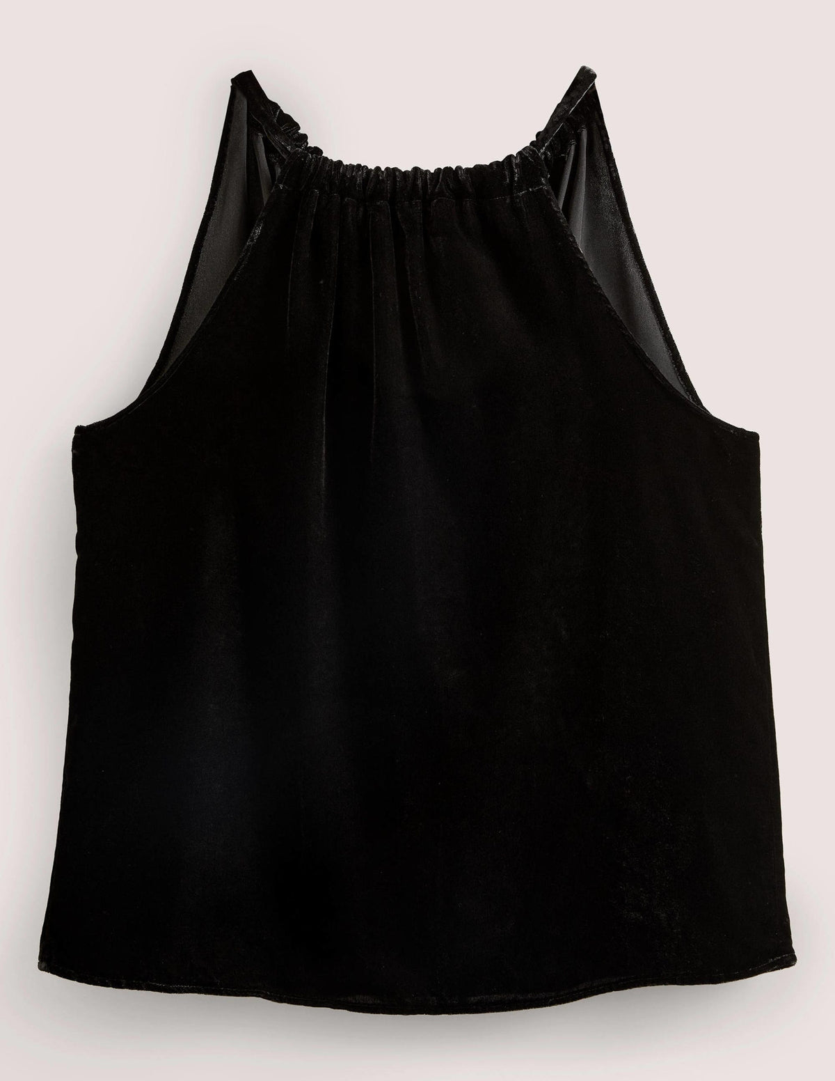 Velvet Halterneck Top-Black-6