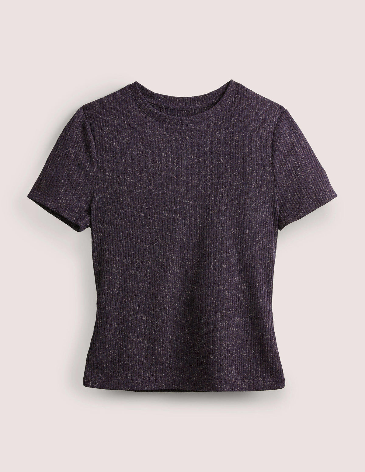 Sparkle Shrunken T-Shirt-Navy/Copper Sparkle - Image 5