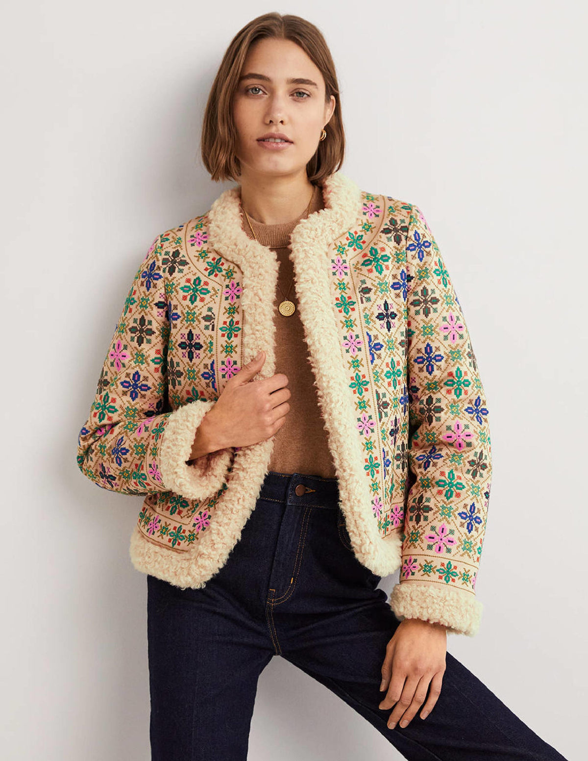 Faux Shearling Jacket-Rope-1